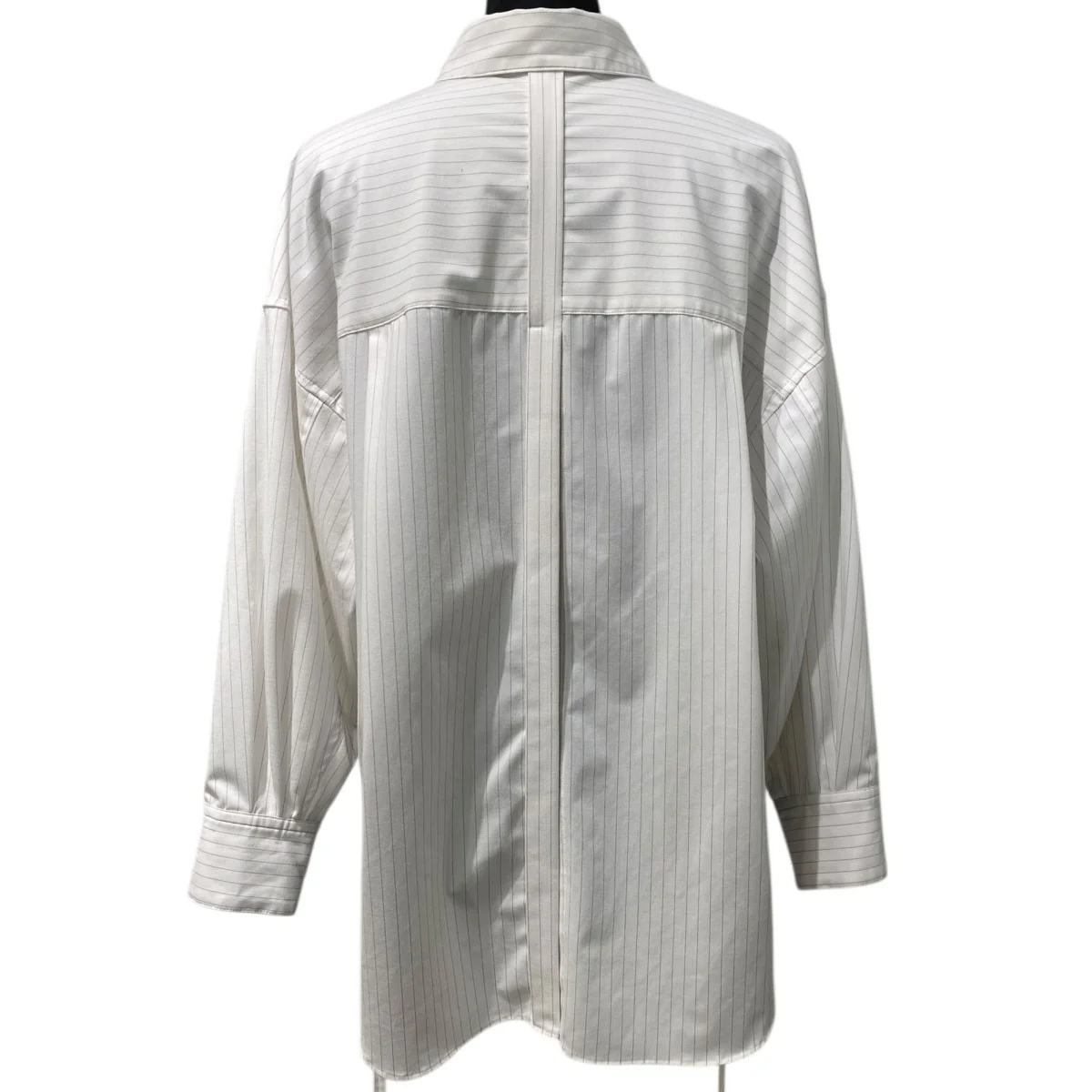 Oversized 4way Shirtオーバーサイズ多機能ストライプストレッチシャツ - Image 4