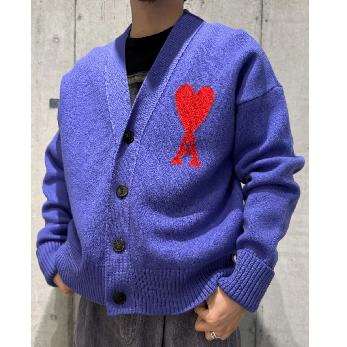 AMI DE COEUR CARDIGANロゴオーバーサイズカーディガン - Image 2