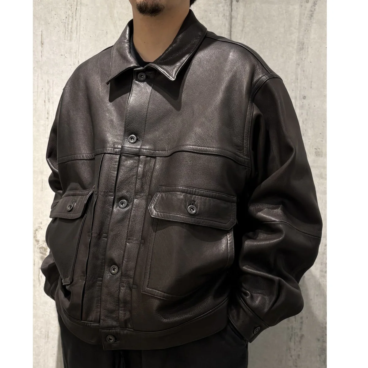 25AW限定20着Cervus Nippon Trucker Jacketトラッカーレザージャケット - Image 2