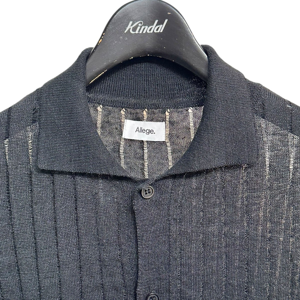 Linen S／S Knit Shirtリネンショートスリーブニットシャツ 半袖シャツAL24S-KN02 - Image 3