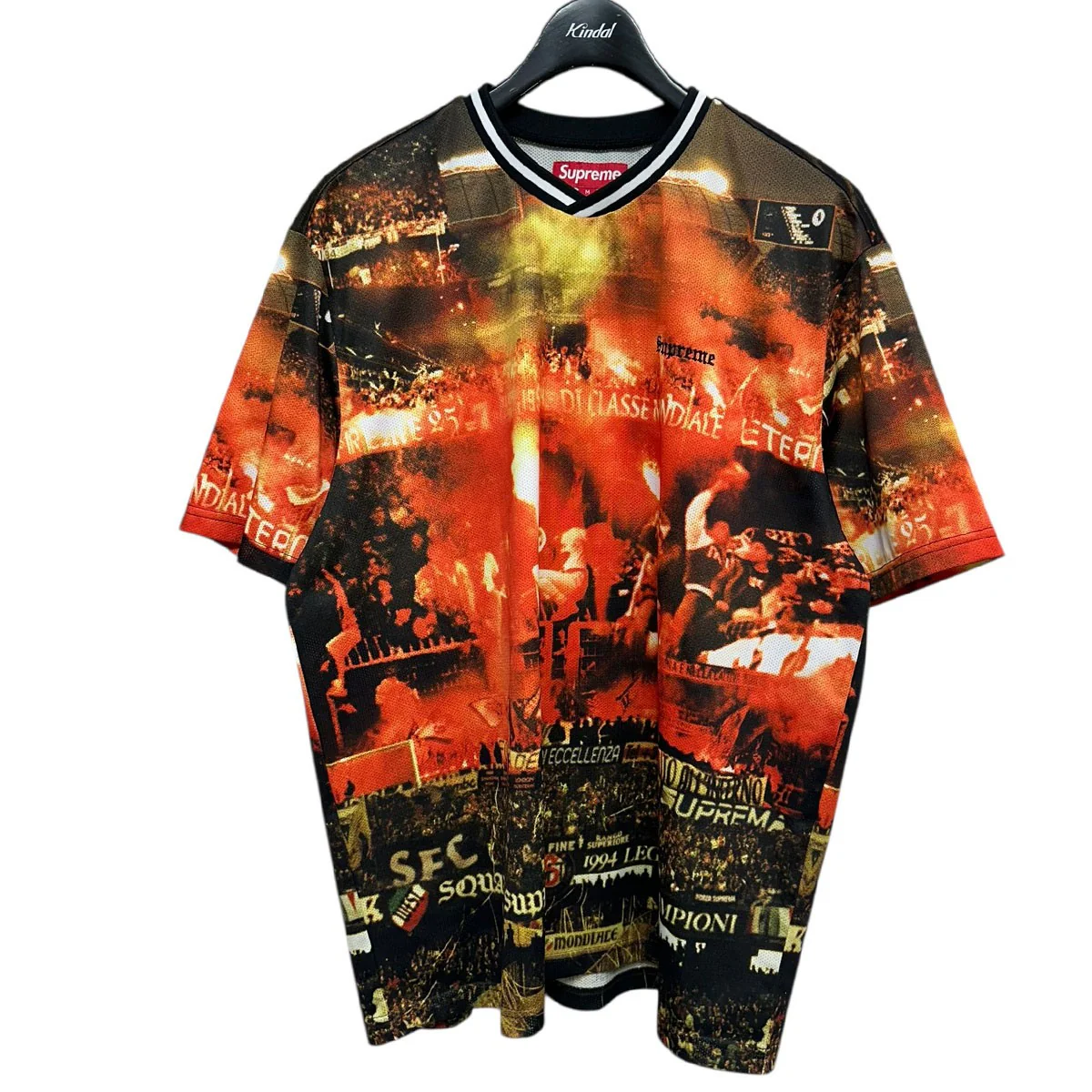 25SSVinci Per Noi Soccer Jerseyプリントメッシュサッカーシャツ