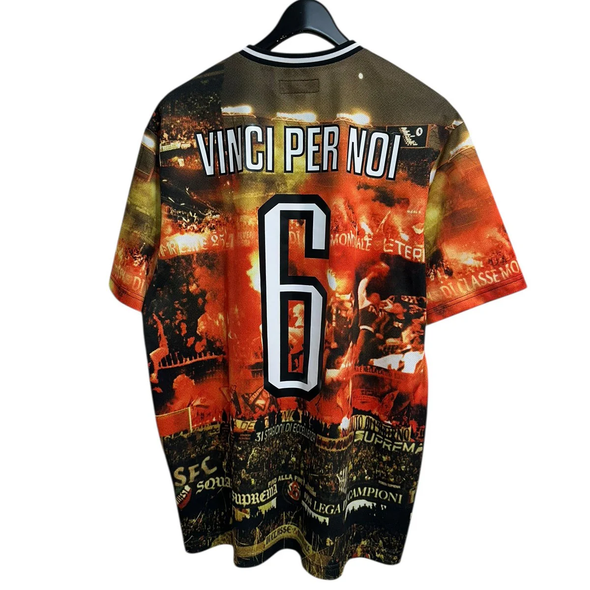 25SSVinci Per Noi Soccer Jerseyプリントメッシュサッカーシャツ - Image 2