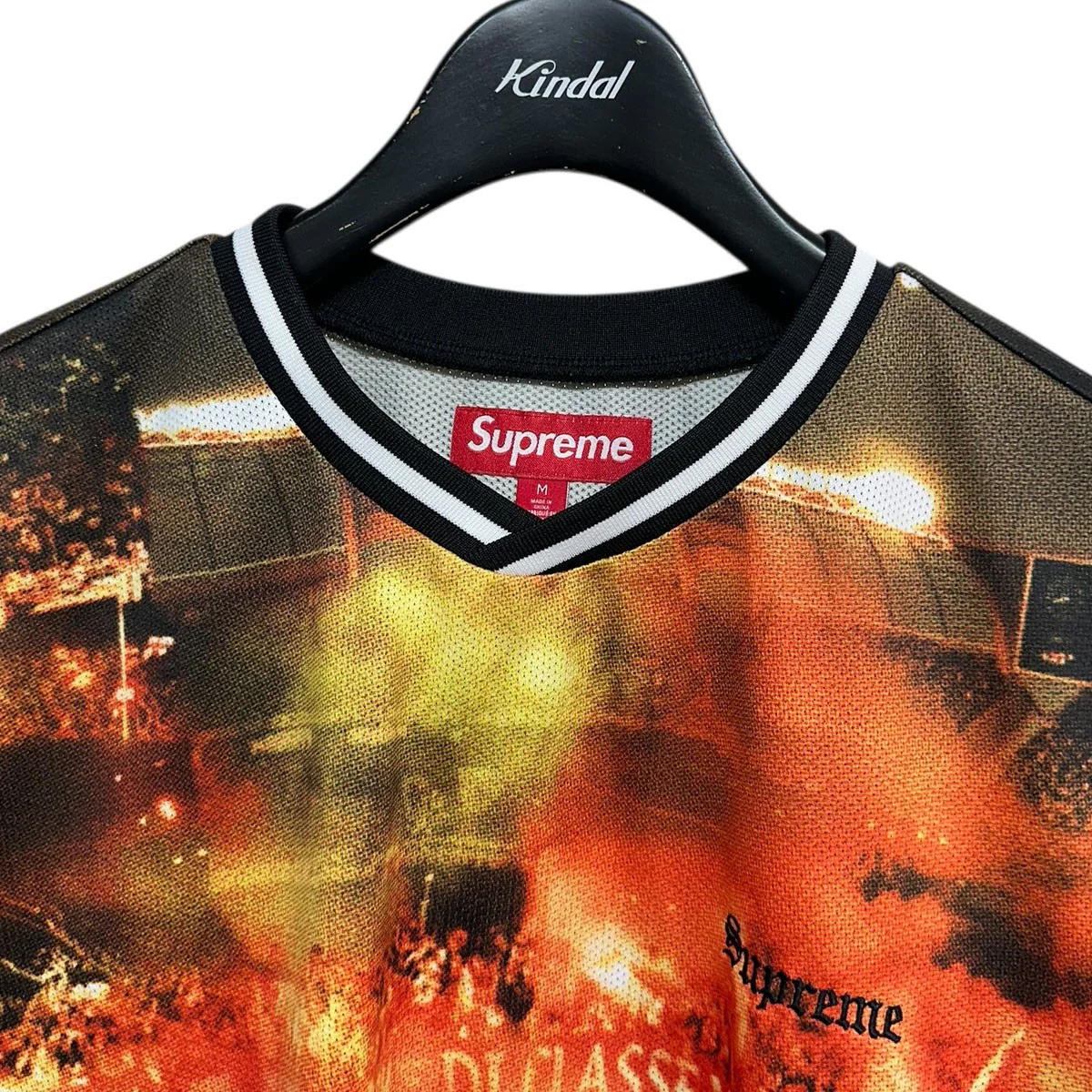 25SSVinci Per Noi Soccer Jerseyプリントメッシュサッカーシャツ - Image 3