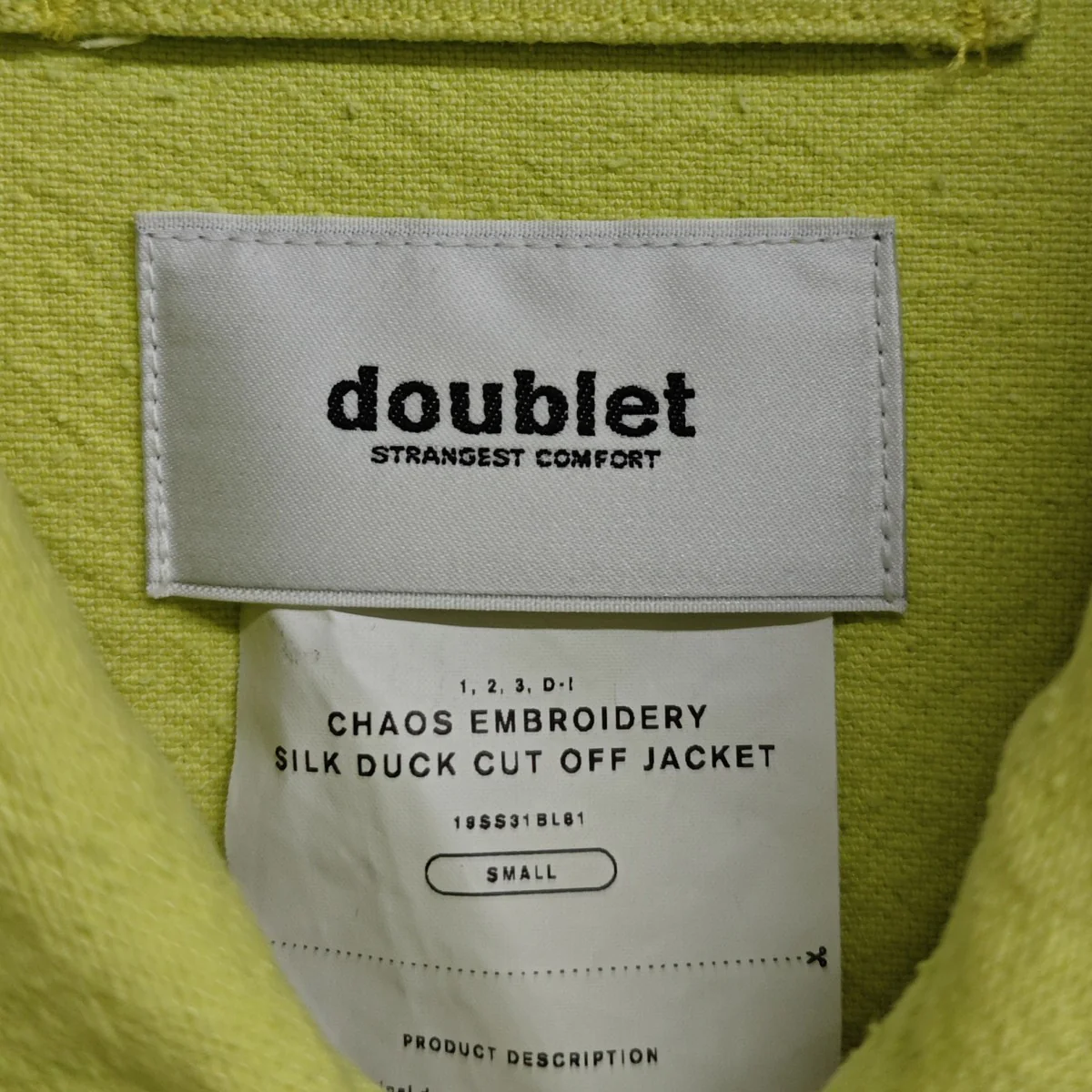 CHAOS EMBROIDERY SILK DUCK CUT OFF JACKET 19SS31BL81 - Image 4