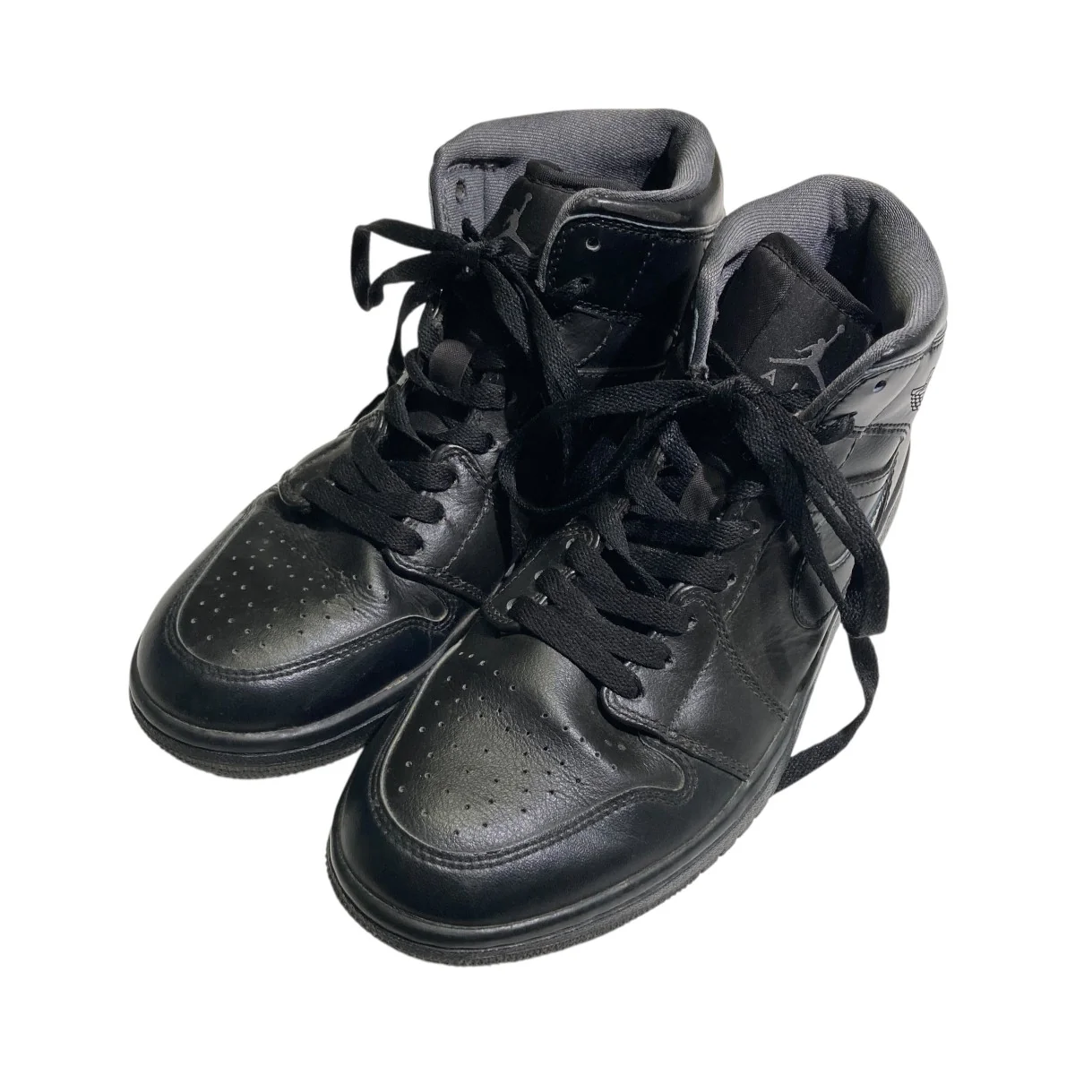 AIR JORDAN 1 RETRO MID BLACKハイカットスニーカー554724-021