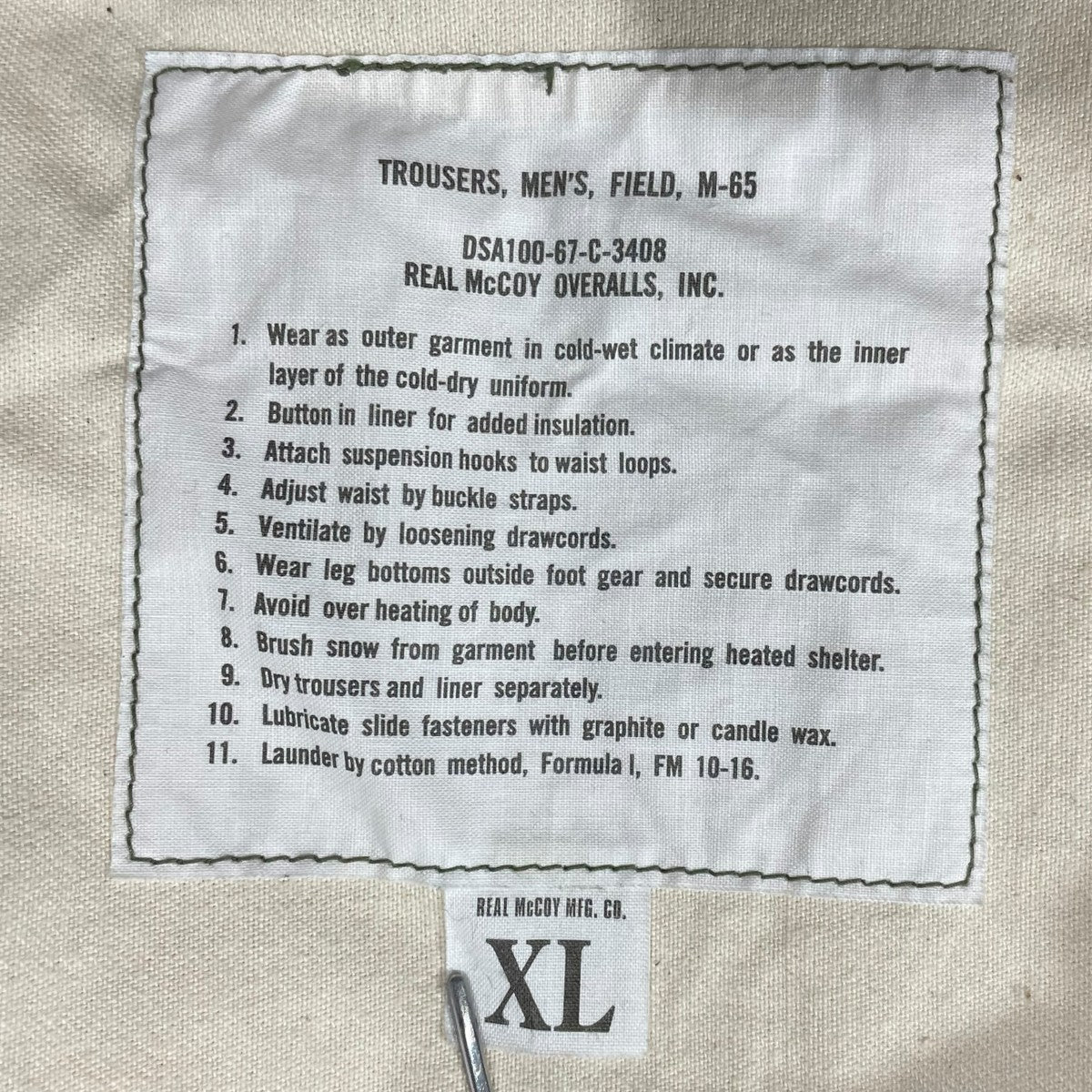 カーゴパンツ M-65 FIELD TROUSERS M-65フィールドトラウザーズ MP20005 - Image 8