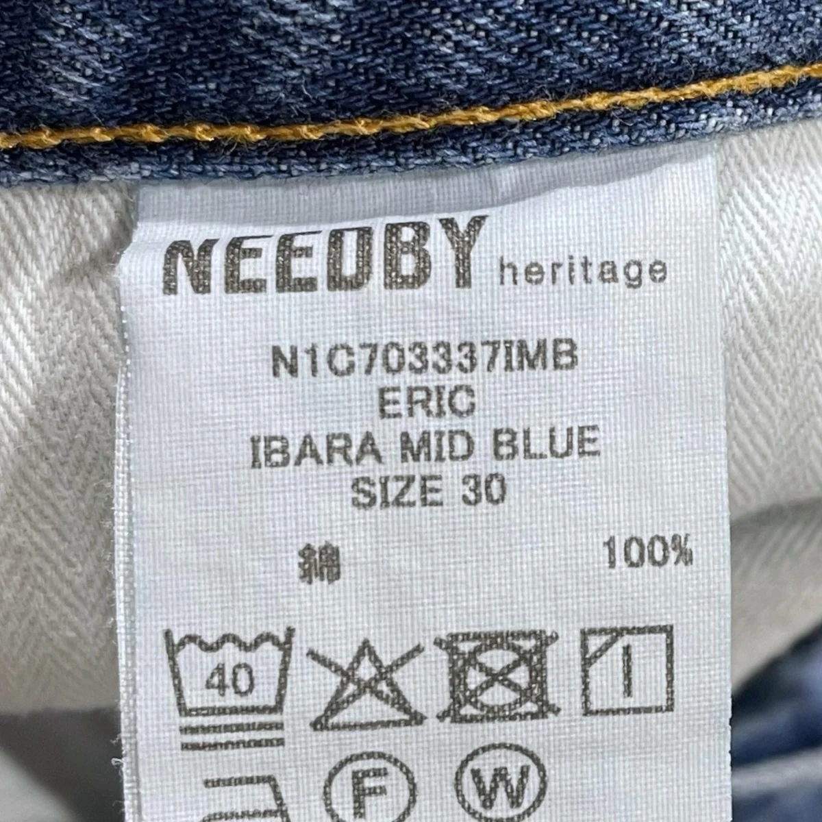 デニムパンツ ERIC エリック N1C703337IMB - Image 8