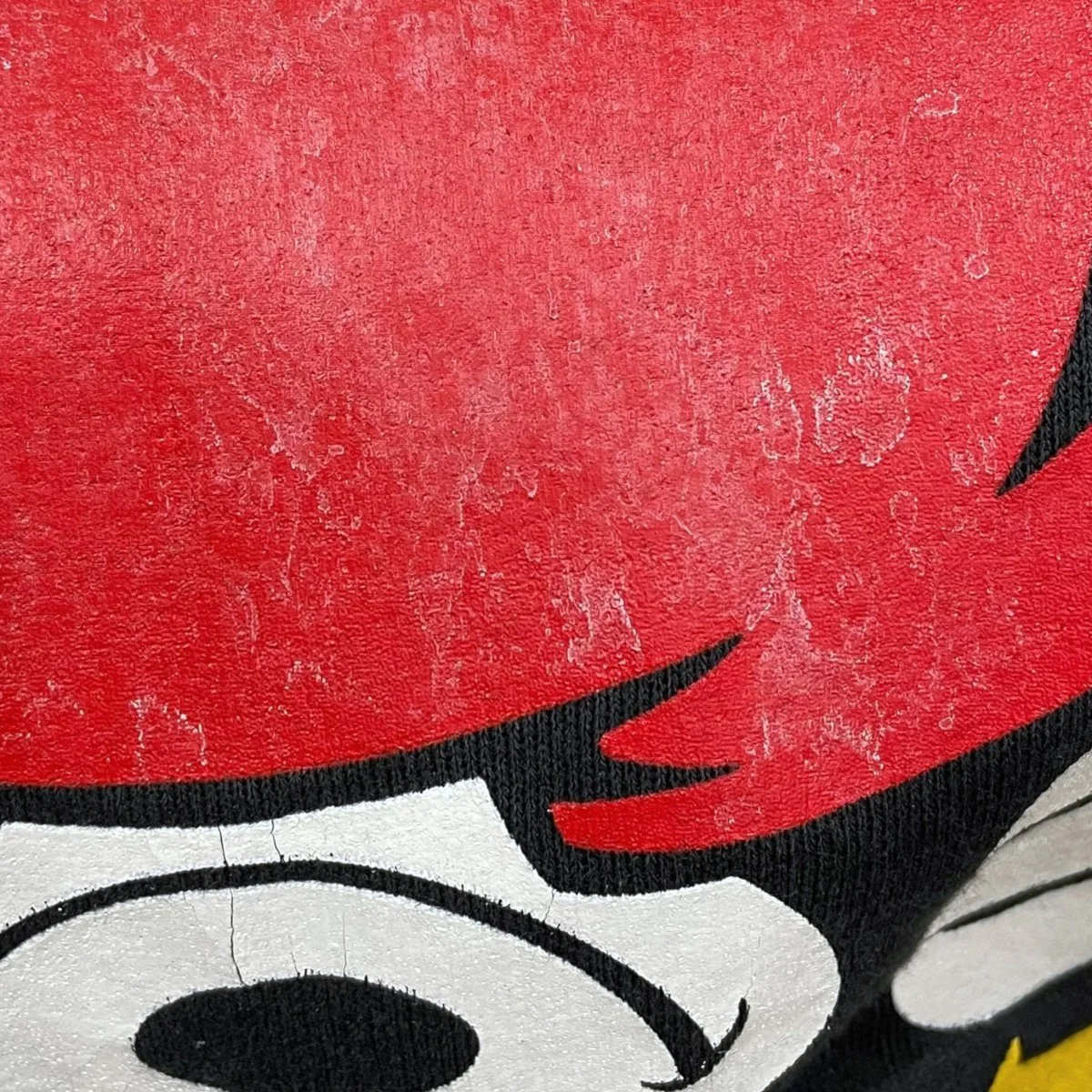 90s 逆さまミッキー 裏起毛スウェットトレーナー Mickey mouse black print sweat made in USA - Image 5