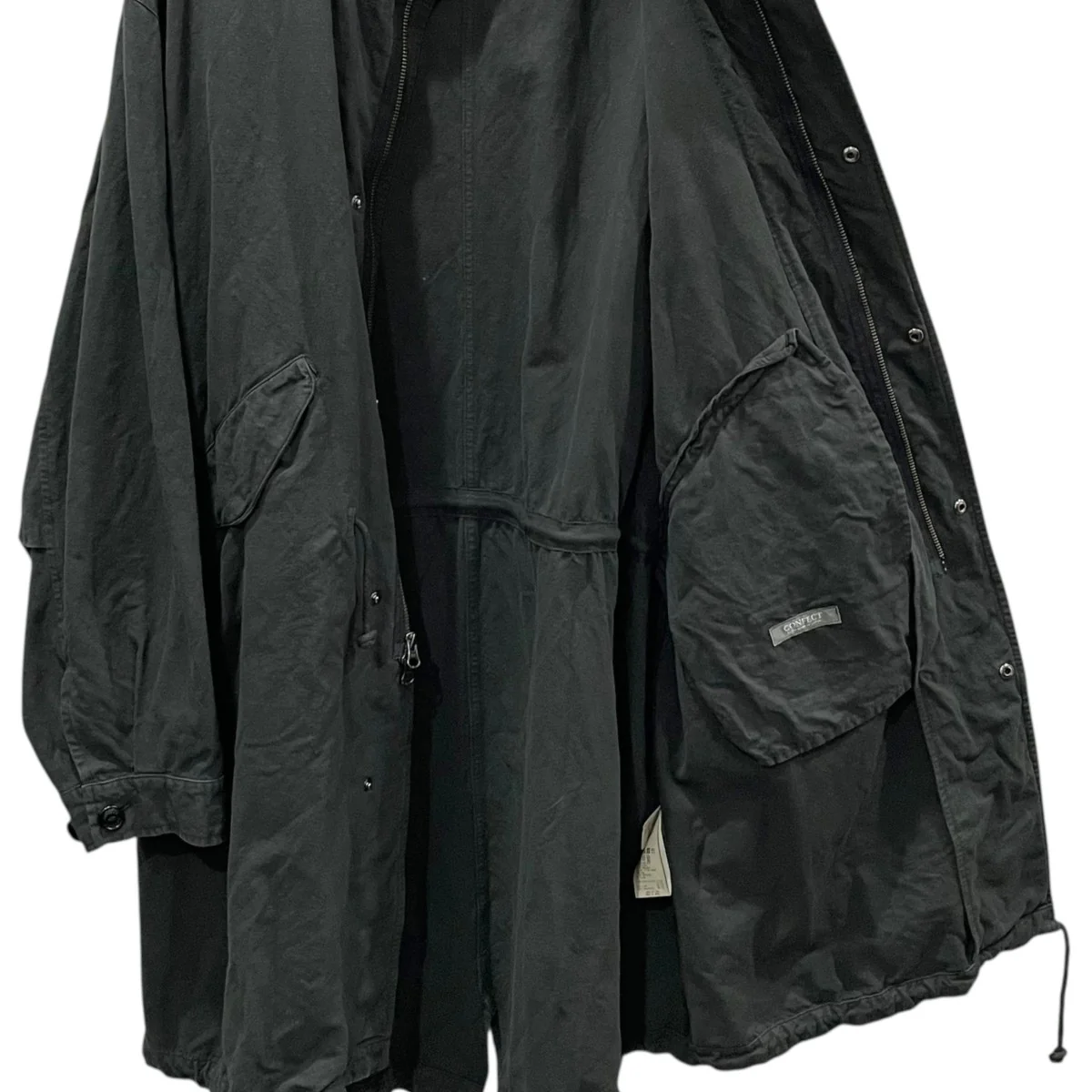 23AW コットンリネンオックス モッズコート Cotton Linen Oxford Mod’s Coat 02234-0053 - Image 4