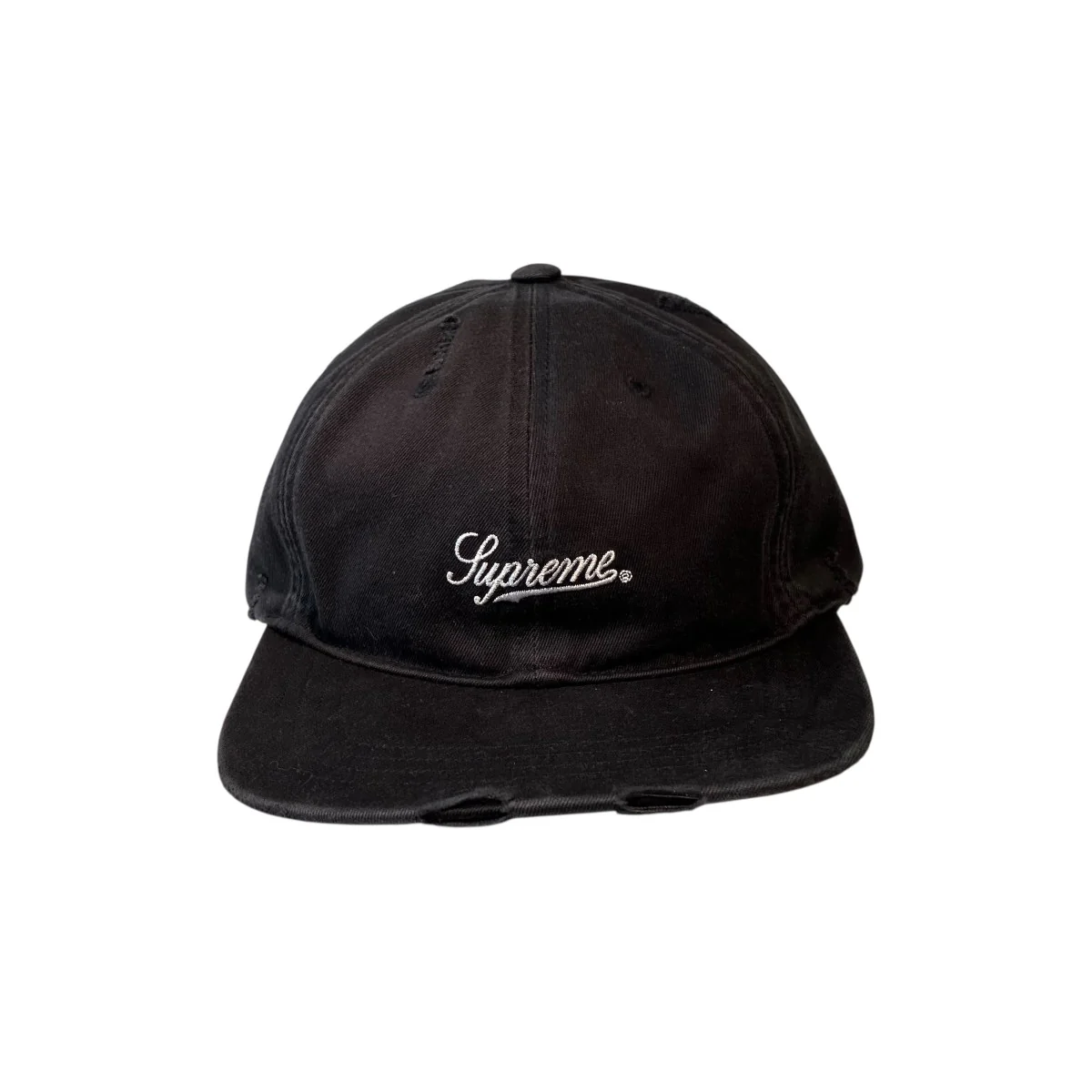 25AWDistressed Script 6-PanelキャップH9FW25 - Image 3