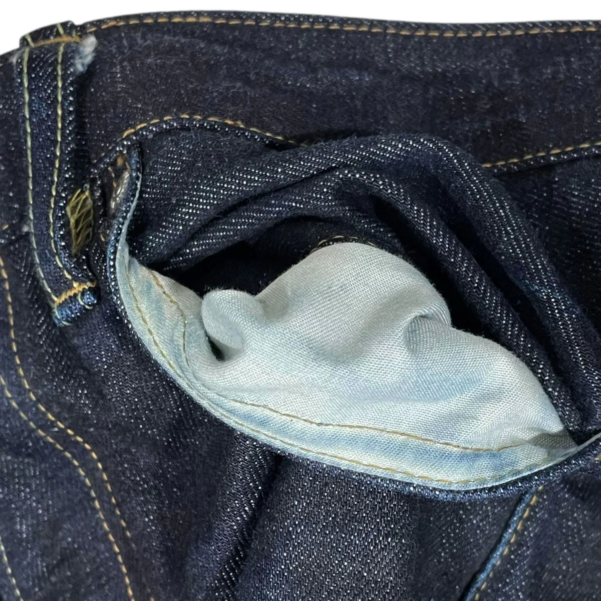 デニムパンツ STANDARD WIDE 14．7oz BUTTON FLY スタンダードワイド 14．7オンス ボタンフライ MMJB04005S - Image 5