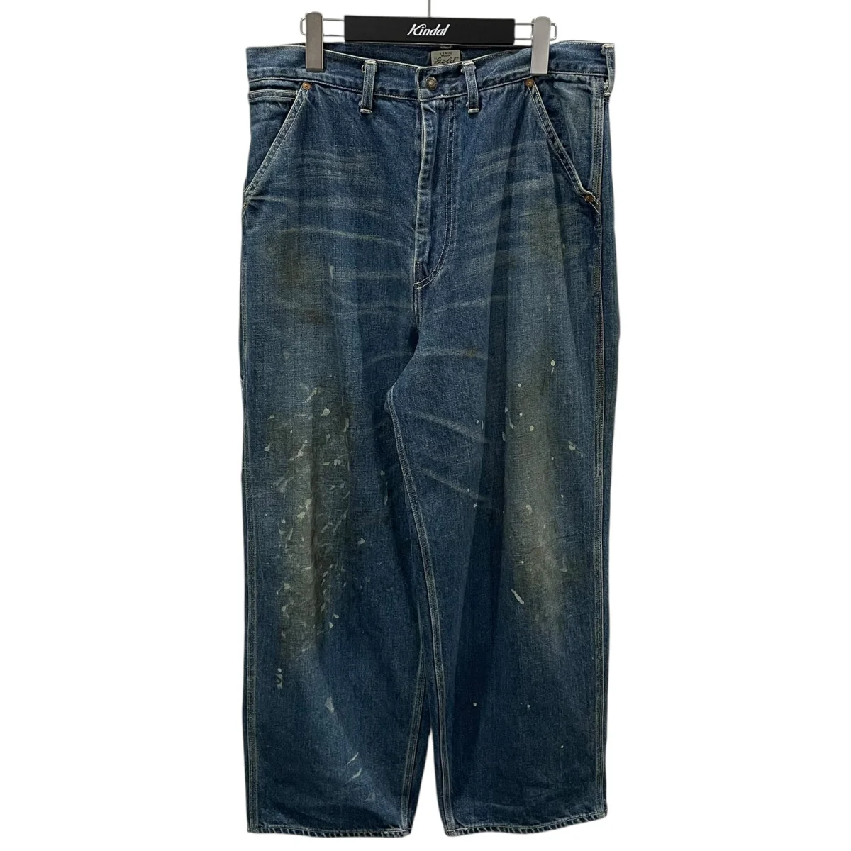 ペインターデニムパンツ RECYCLED WASTE SUVIN COTTON YARN 11．5oz． DENIM PAINTER PANTS VINTAGE WASHED GL42474H