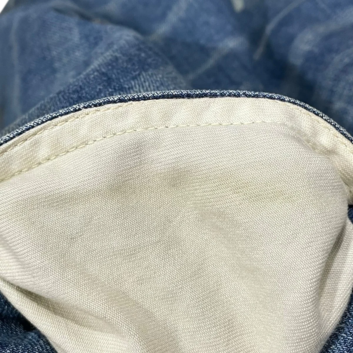 ペインターデニムパンツ RECYCLED WASTE SUVIN COTTON YARN 11．5oz． DENIM PAINTER PANTS VINTAGE WASHED GL42474H - Image 7