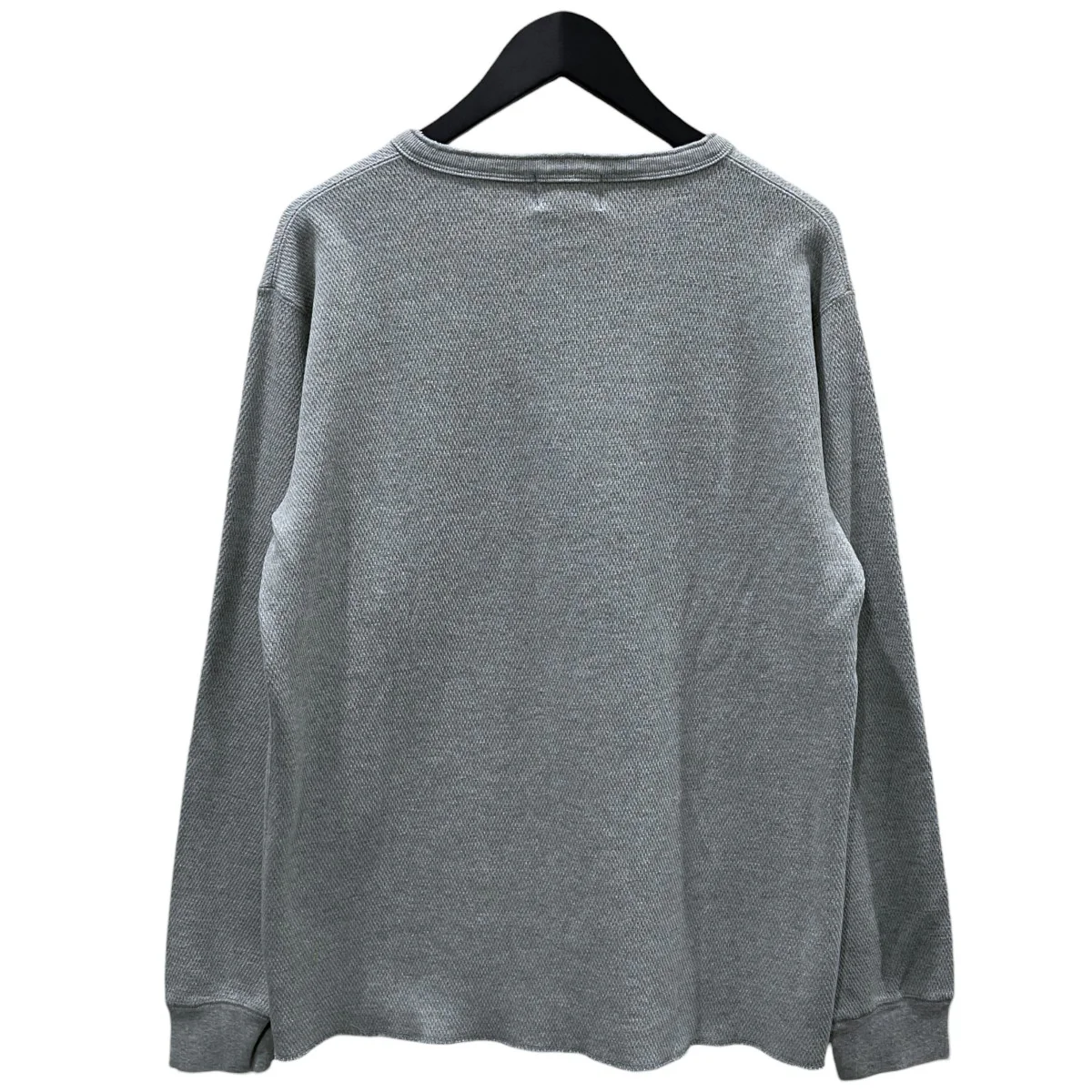 ネンリーネックカットソー HONEYCOMB WAFFLE HENRY NECK T-SHIRT ハニカムワッフル ヘンリーネック Tシャツ 782-5930007 - Image 2