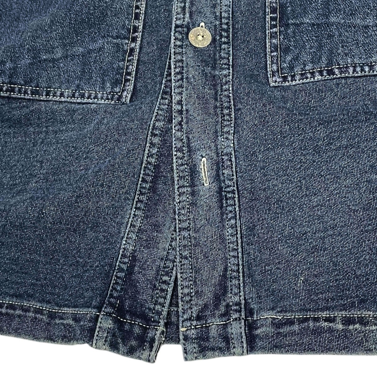 ラウンドカラーインディゴ染めジャージージャケット JERSEY DECK JACKET ジャージー デッキ ジャケット 782733454001 - Image 6