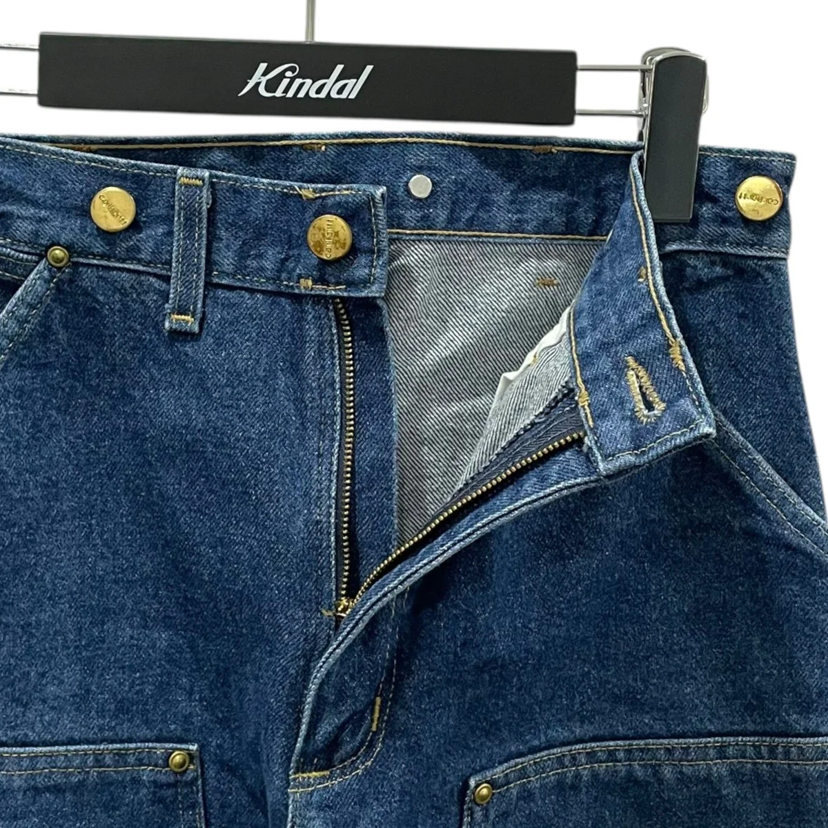 ダブルニーデニムパンツ Double Knee Denim Loose Fit Logger Jean WU138 - Image 3