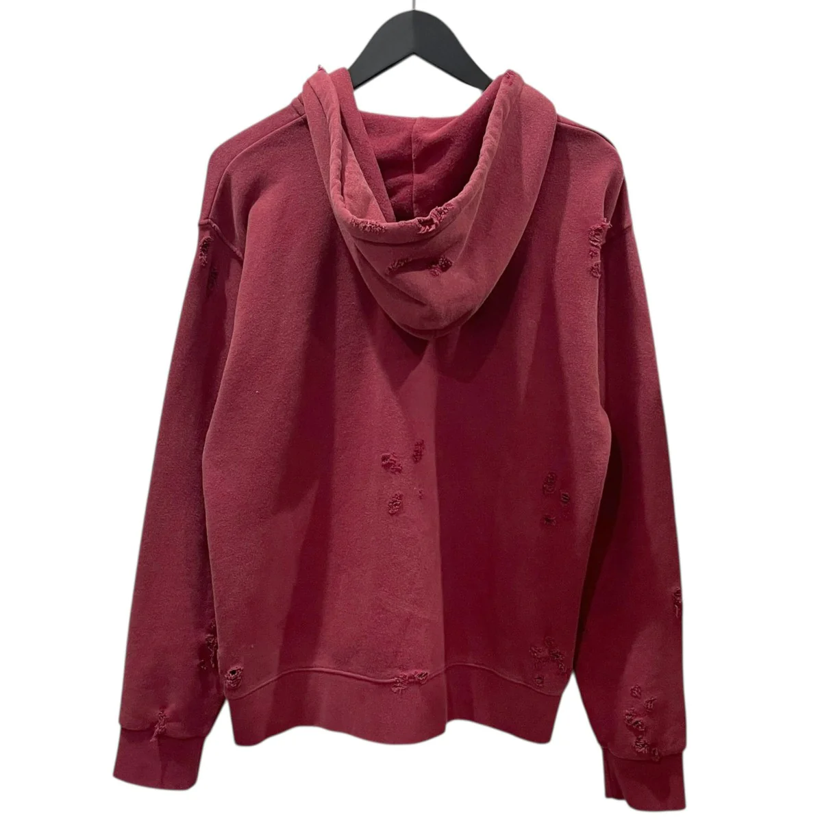 24AW ダメージ加工ジップアップパーカー Crush Zip-up Hoodie クラッシュジップアップフーディ 23-13-0085-214 - Image 2