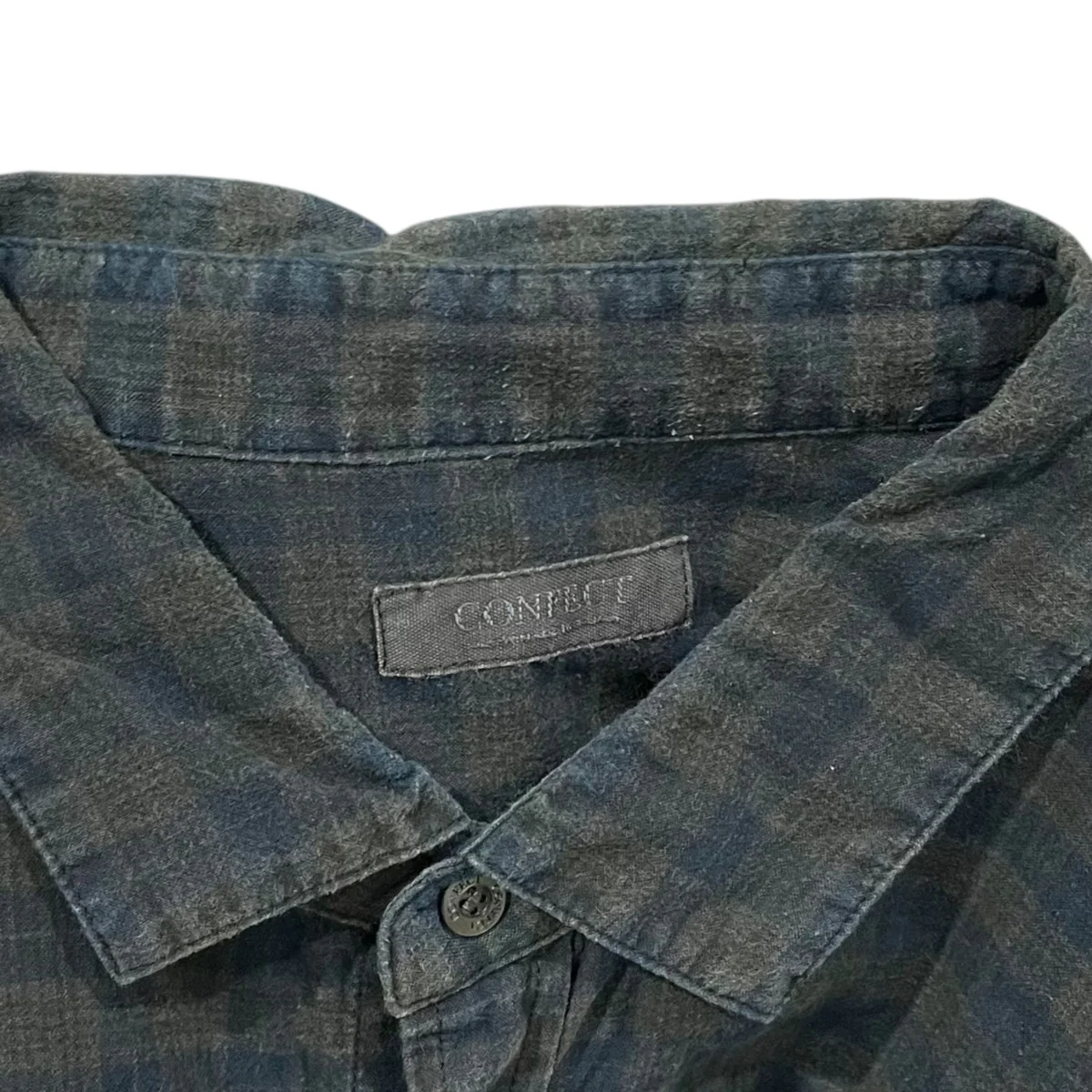 24AW マドラスチェック柄シャツ 炭染め マドラスチェック レギュラーシャツ 02243-0010 - Image 5