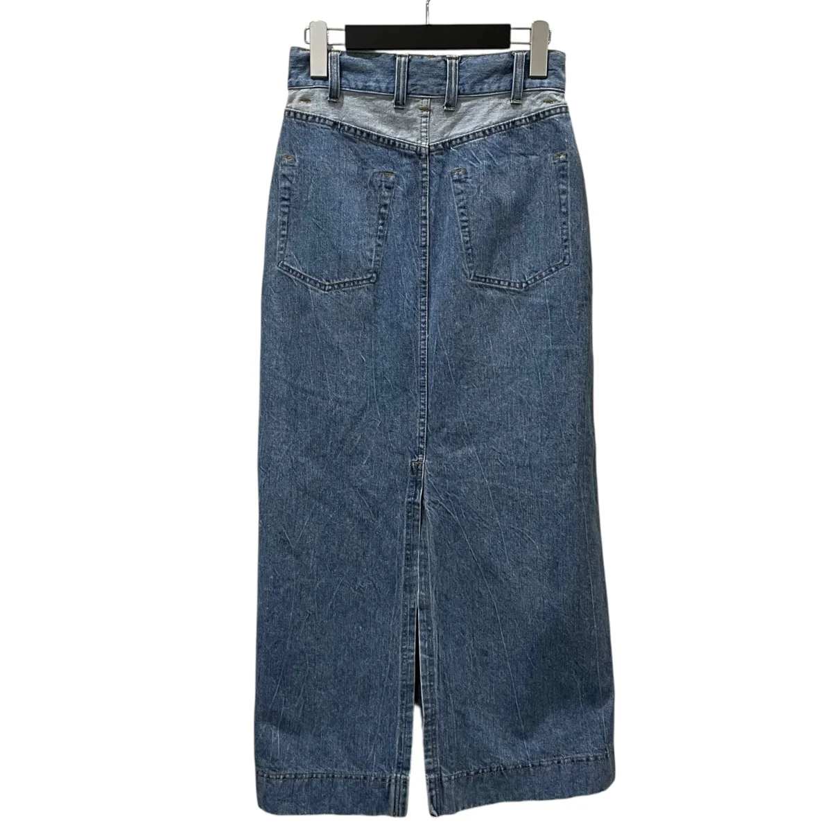 22AW リバーシブルデニムロングスカート Inside-out Reversible Long Skirt インサイドアウトリバーシブルロングスカート 21222515304 - Image 2