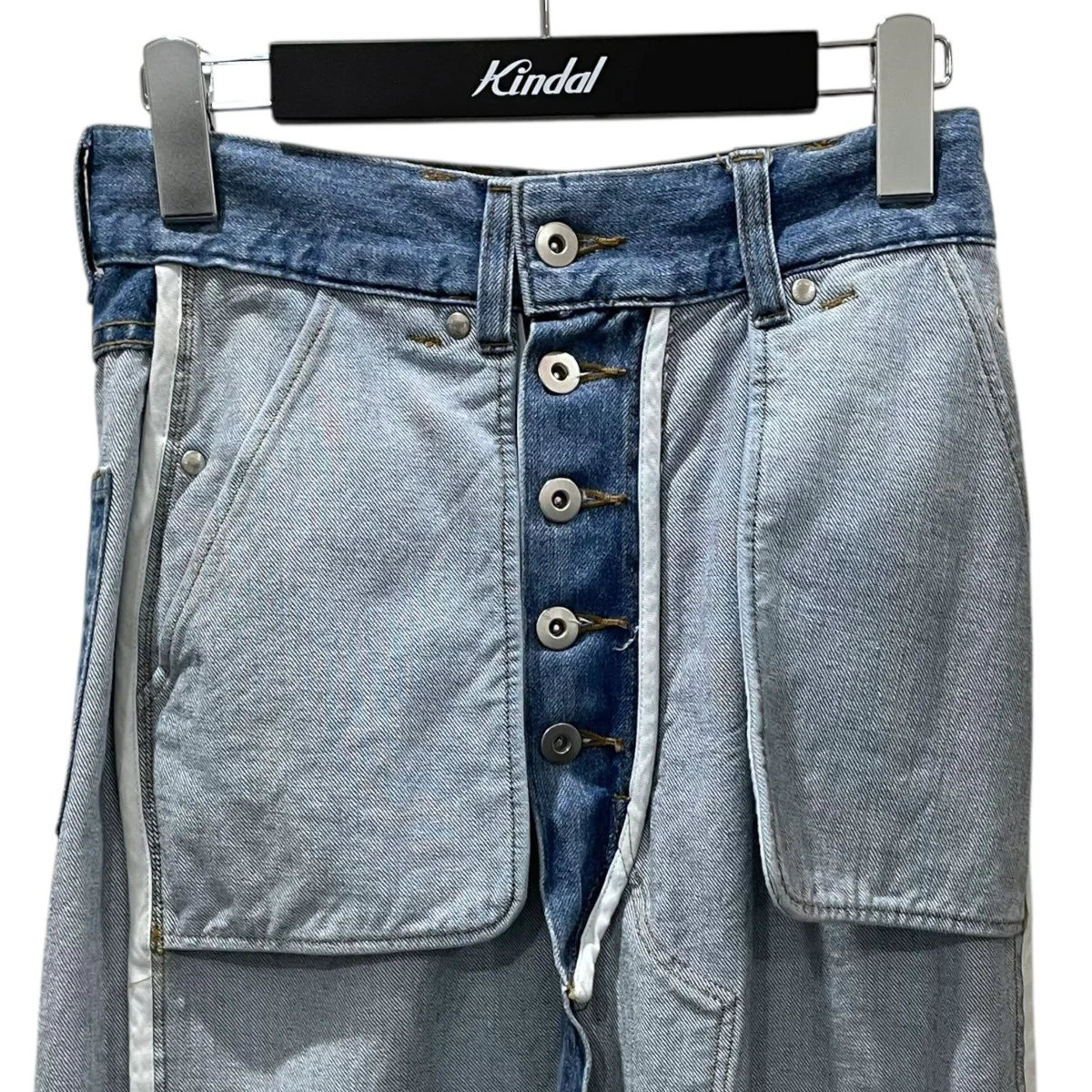 22AW リバーシブルデニムロングスカート Inside-out Reversible Long Skirt インサイドアウトリバーシブルロングスカート 21222515304 - Image 8