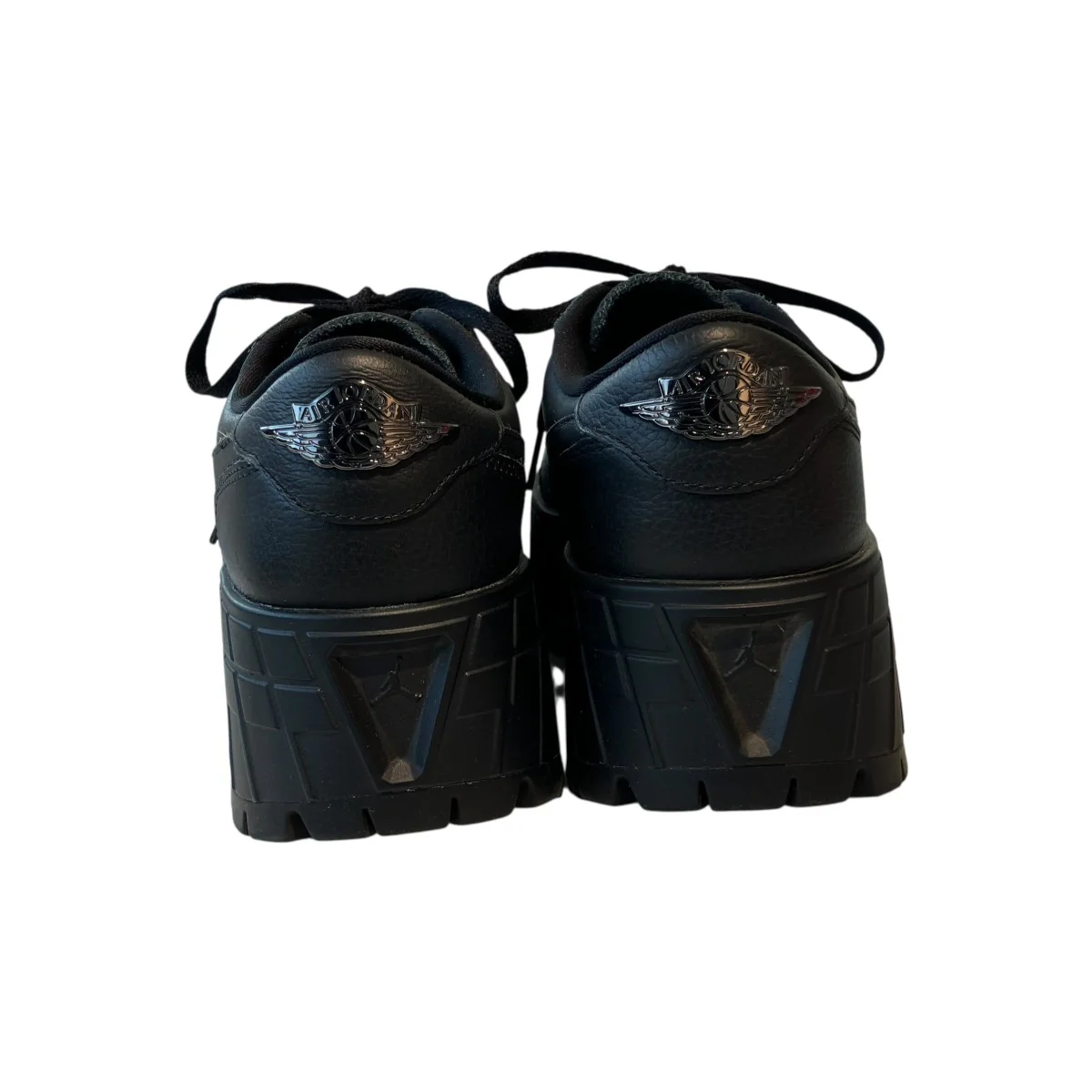 Air Jordan 1 Brooklyn Low Black／White／Metallic Black厚底スニーカーHF3184-001 - Image 4