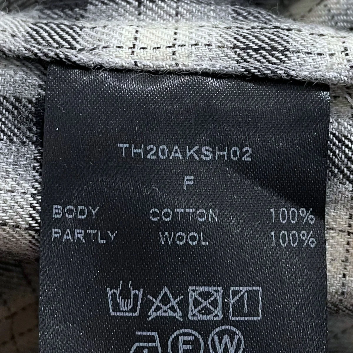 20AW バック切替チェック柄オープンカラーシャツ MULTI COLOR CHECK L／S SHIRT マルチカラーチェックロングスリーブシャツ TH20AKSH02 - Image 5