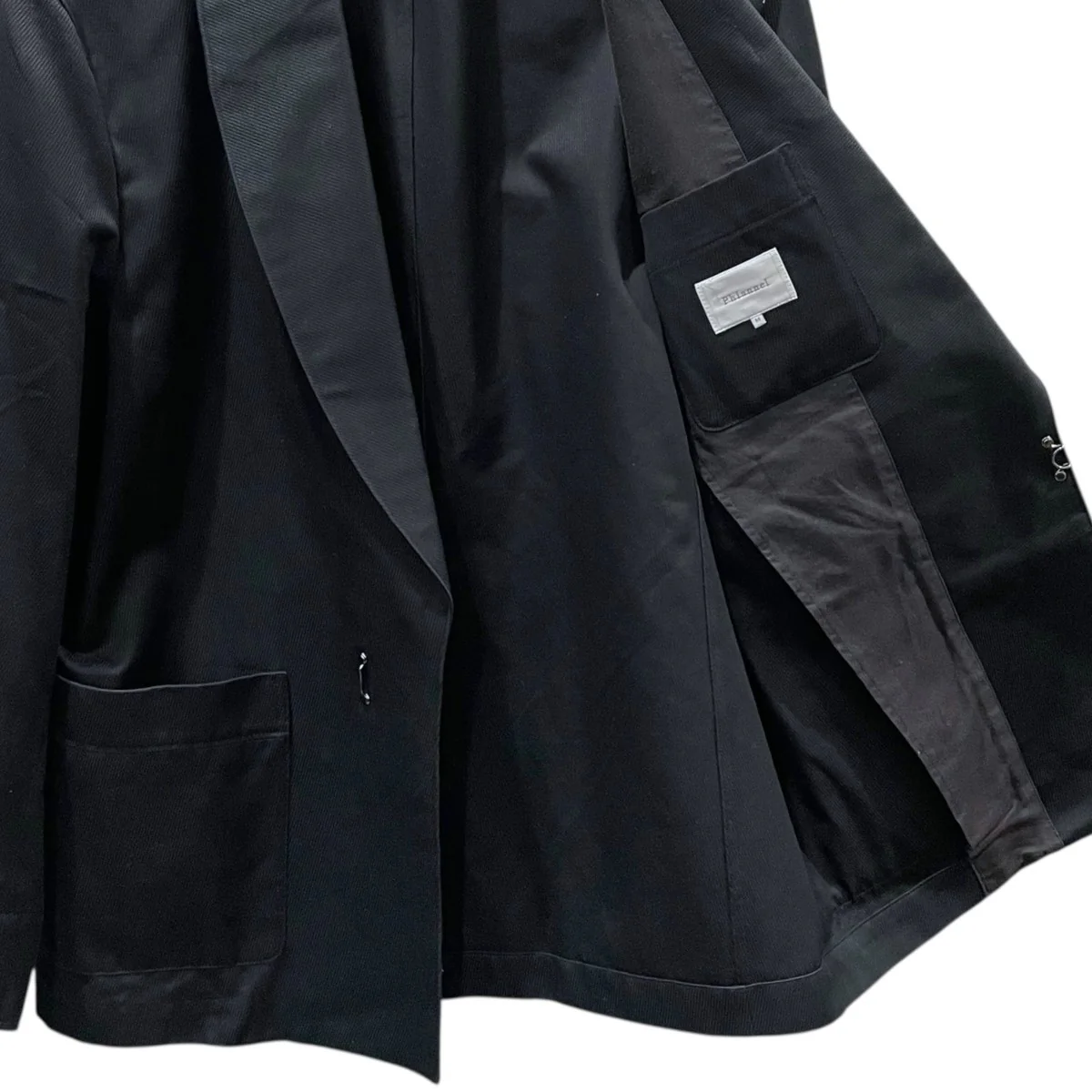 16SS フックボタンジャケット Round Collar Cotton Pique Hook Button Tailored Jacket B116Q0070012100 - Image 4