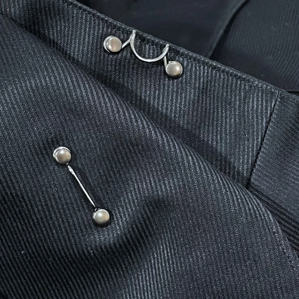 16SS フックボタンジャケット Round Collar Cotton Pique Hook Button Tailored Jacket B116Q0070012100 - Image 6