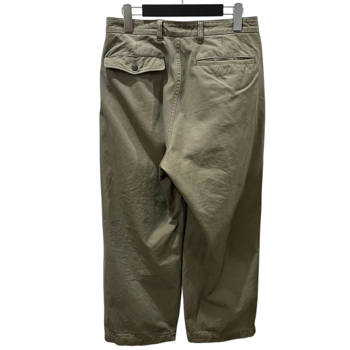 コットンギャバジンタックパンツ Cotton Gabardine Tuck Pants PT01211 - Image 2