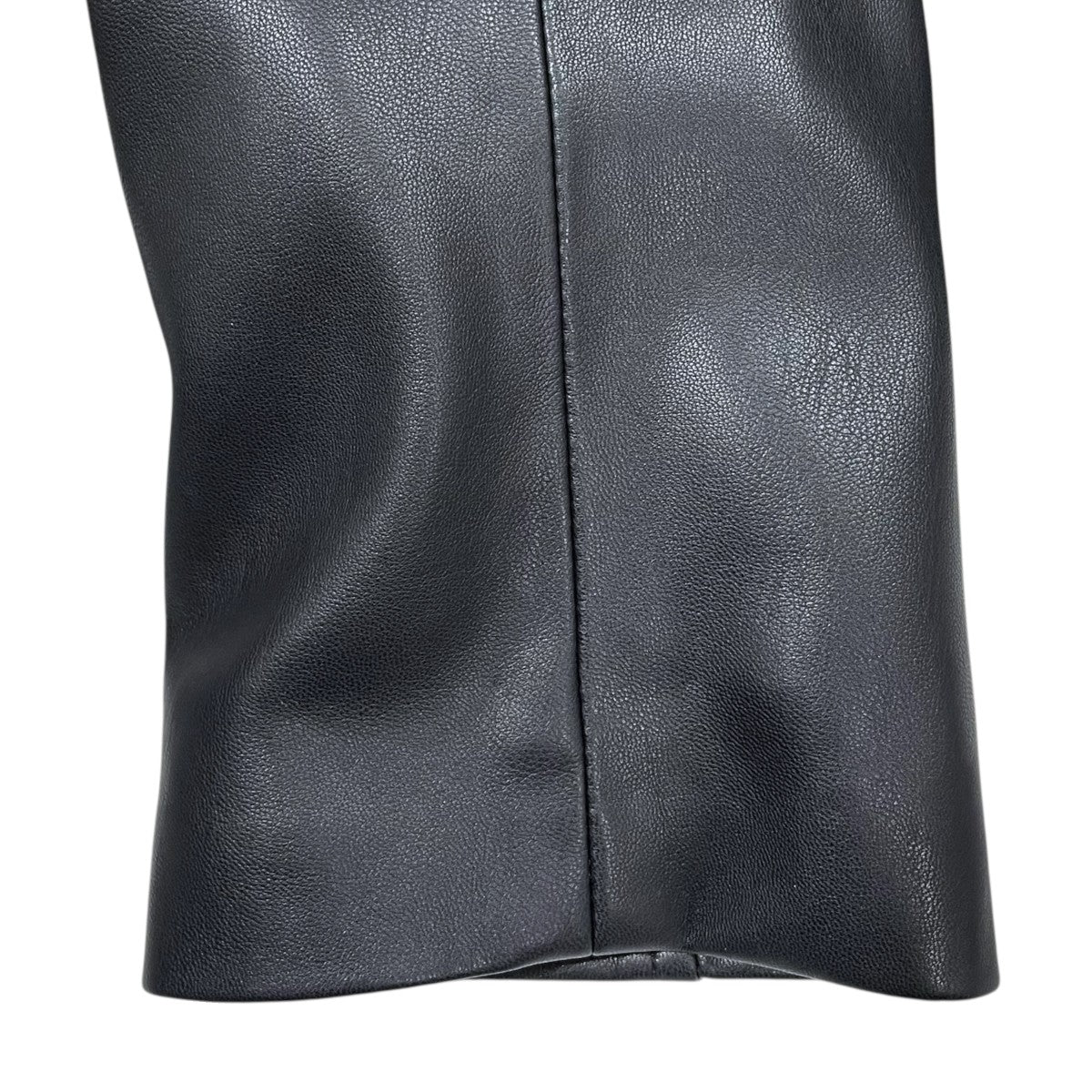 24AW エコレザーステンカラージャケット Ecoleather Soutiencollar Jacket 12420105 - Image 5