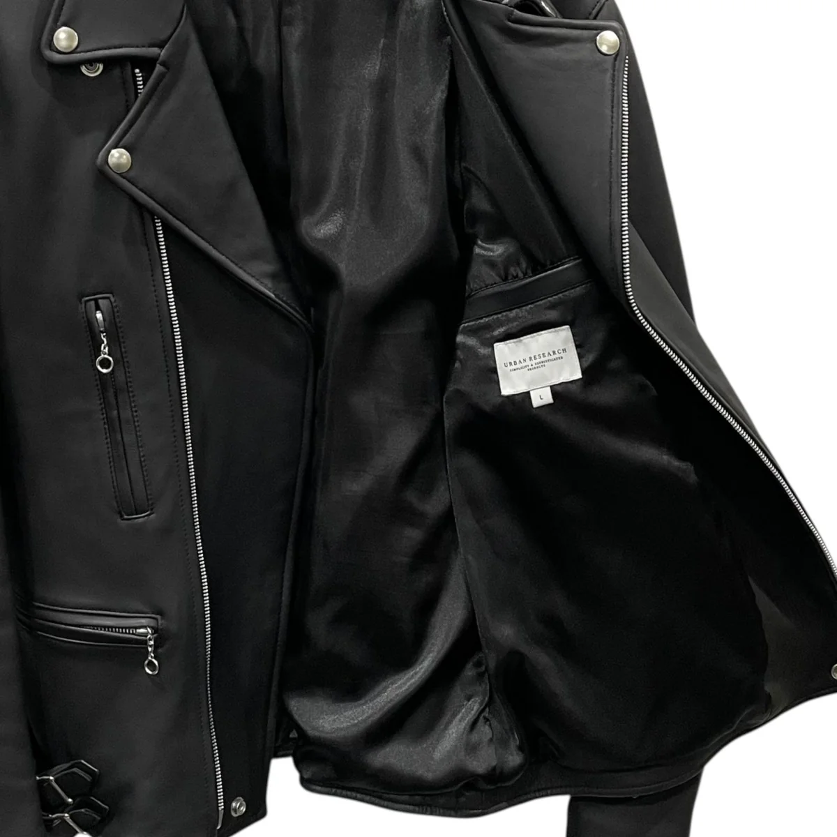 18AW シープスキンレザーダブルライダースジャケット UR87-17H004 - Image 4