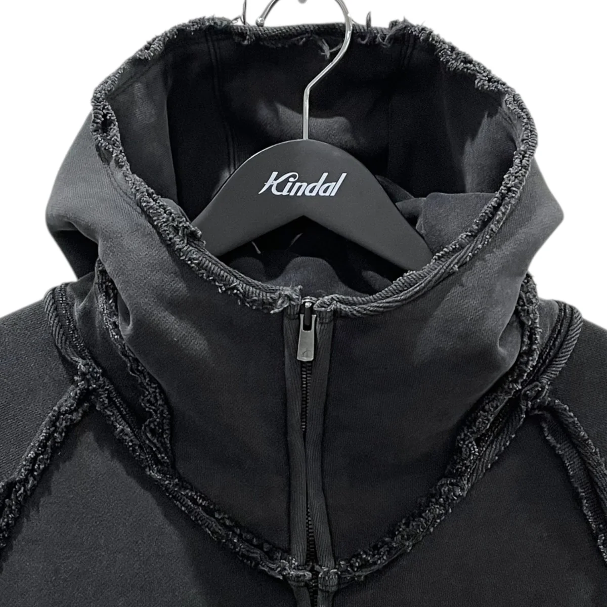 25SS ダメージ加工ジップアップパーカー STRONG 005 BROKEN HOODIE - Image 3