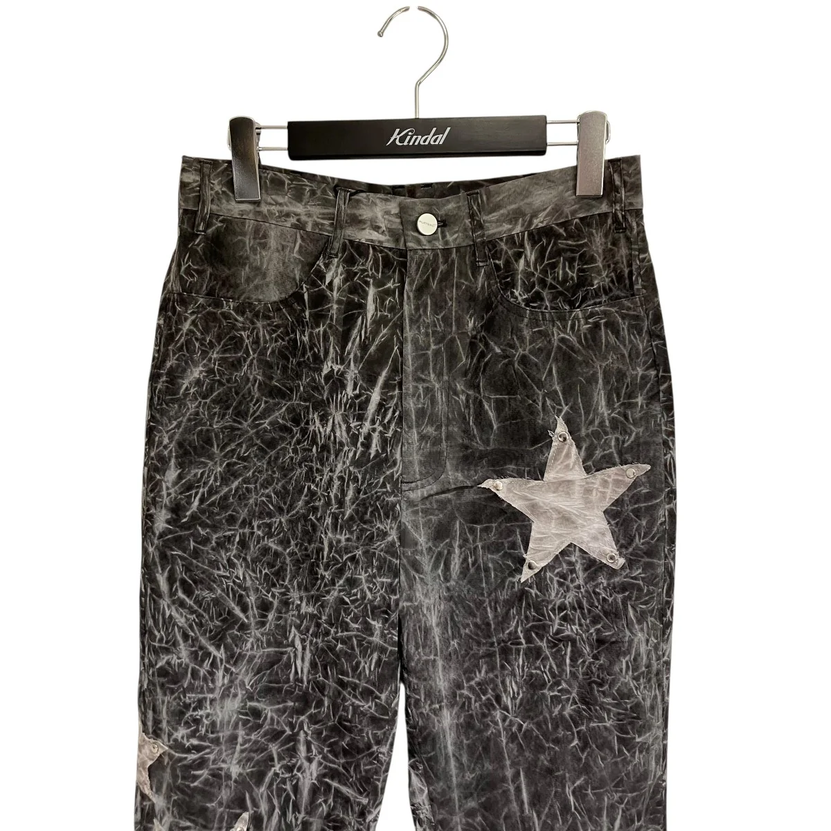 24SScrease dye sta pants総柄スターパッチパンツPS24P01 1 - Image 3