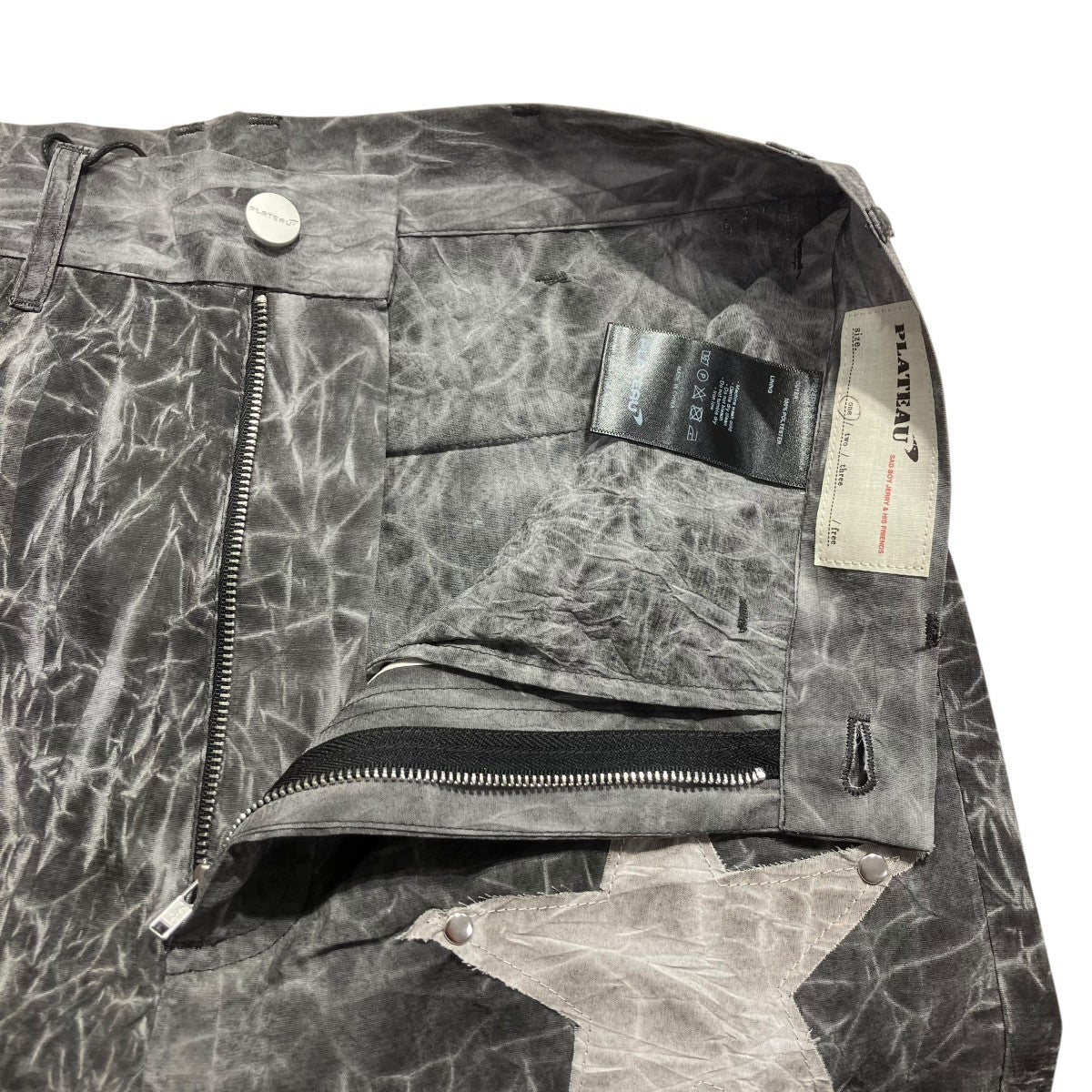 24SScrease dye sta pants総柄スターパッチパンツPS24P01 1 - Image 5