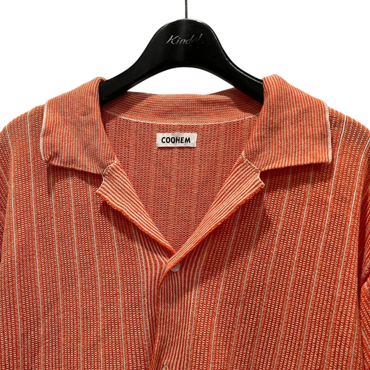 COTTON STRIPE KNIT SHIRTコットンストライプニットシャツ11-242-027 - Image 3