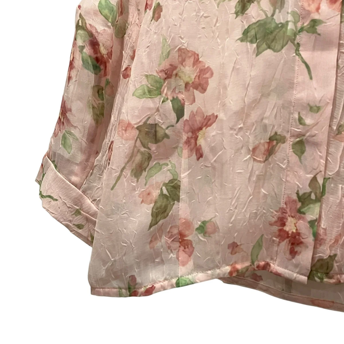 SHEER FLOWER SHORT SLEEVE SHIRTSシアー花柄半袖シャツ18122-4222 - Image 4