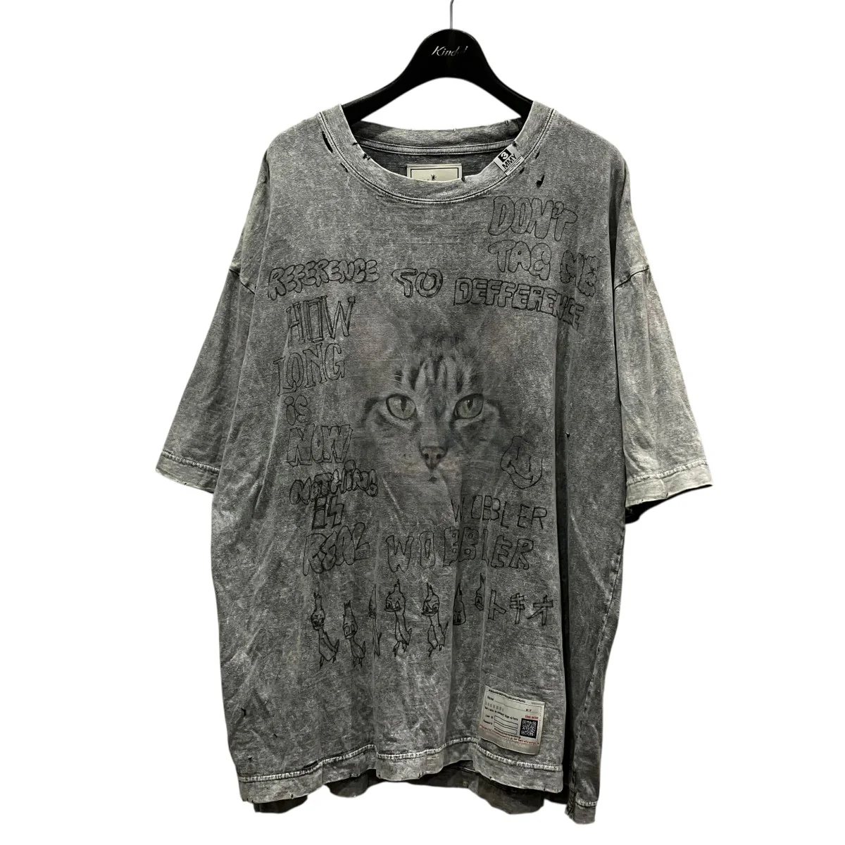 BLEACHED TEEブリーチ加工プリントTシャツA13TS611