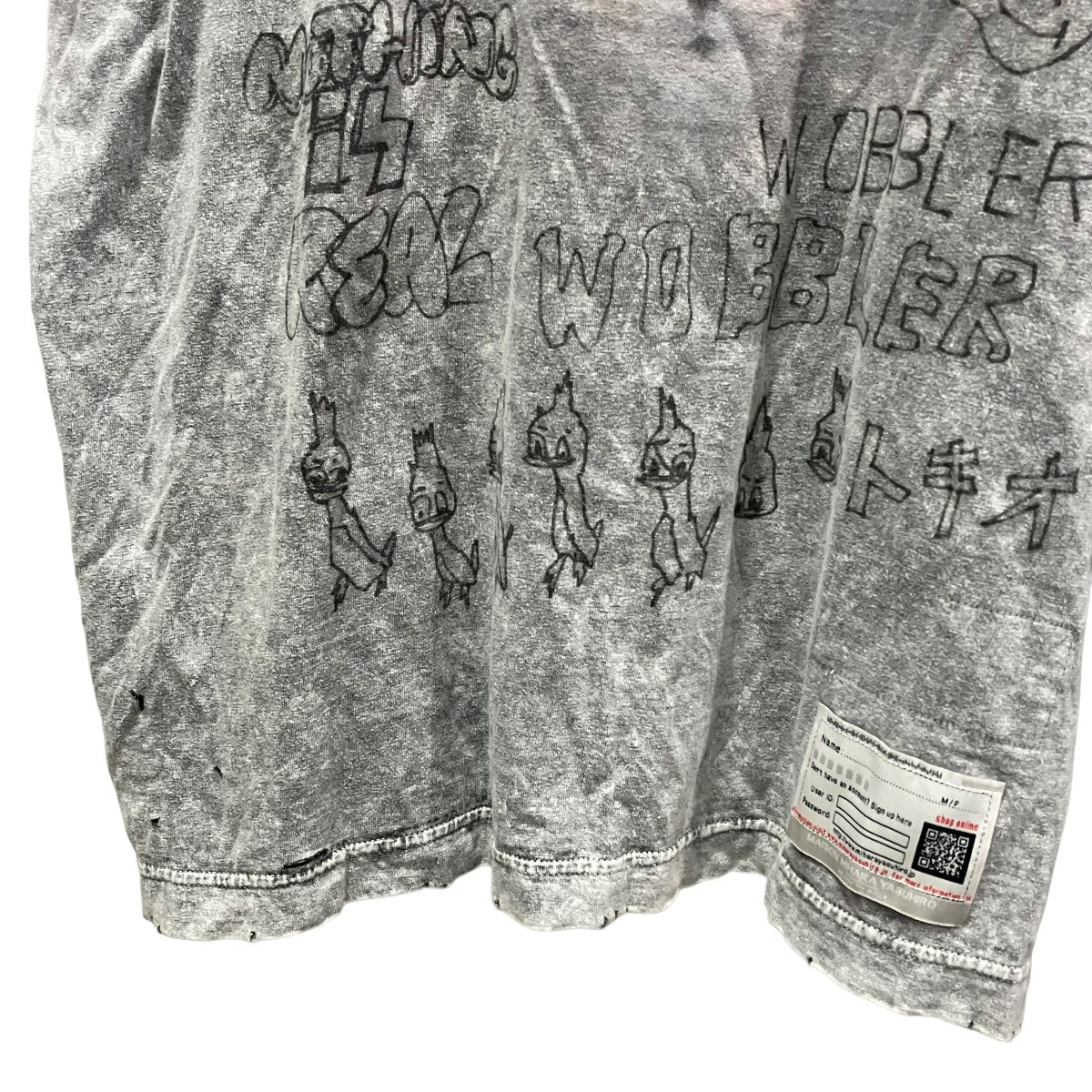 BLEACHED TEEブリーチ加工プリントTシャツA13TS611 - Image 5