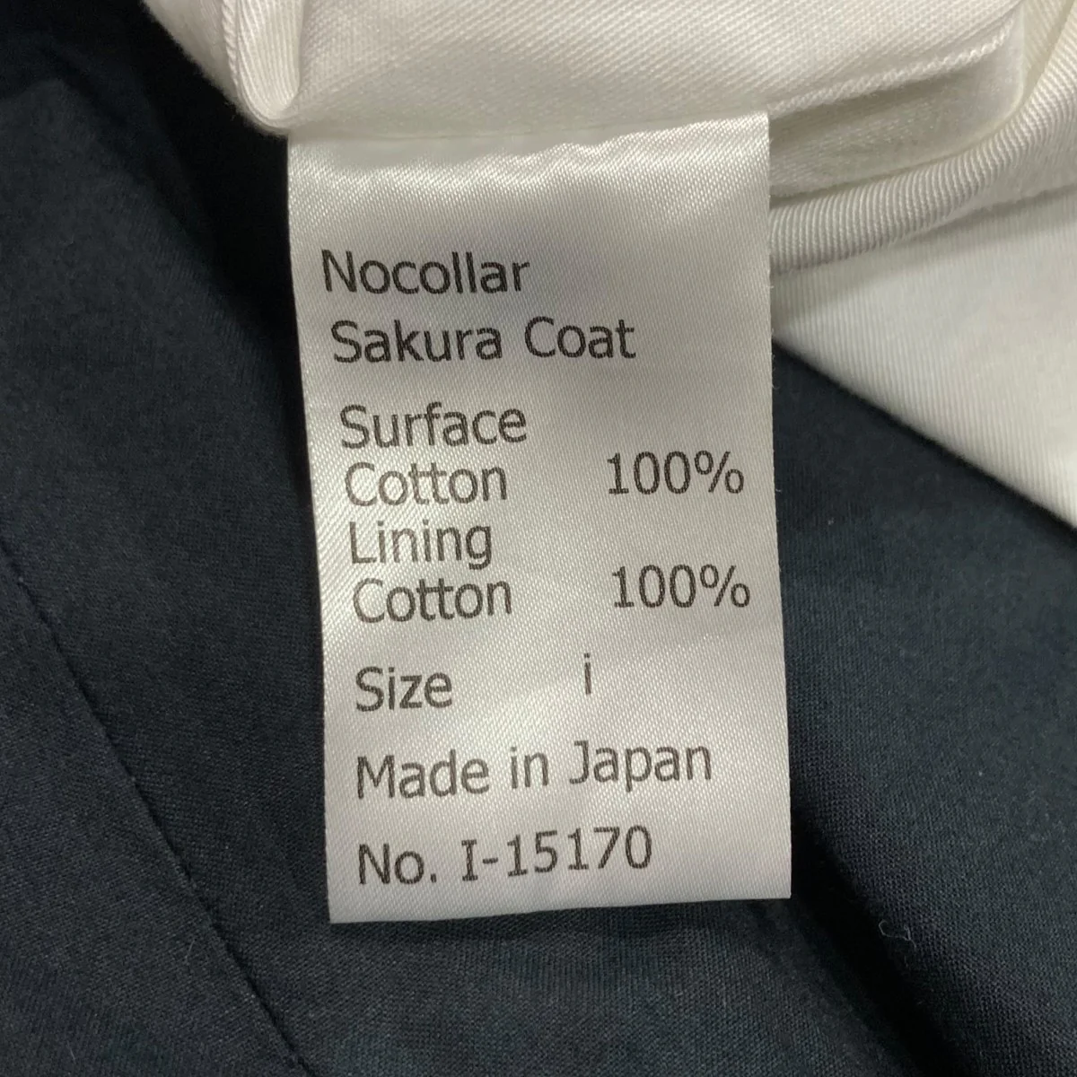 Nocollor Sakura CoatノーカラーコートI-15170 - Image 5