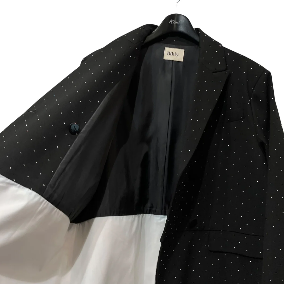 Jewel JacketラインストーンダブルジャケットB31-JK015BKF - Image 3