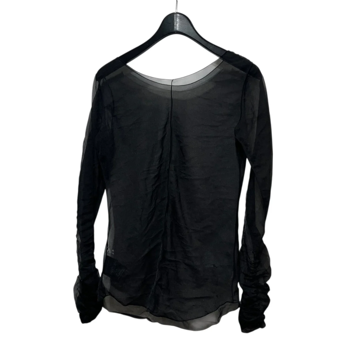 Gathered Sleeve Sheer Topシアー長袖カットソー125320017 - Image 2