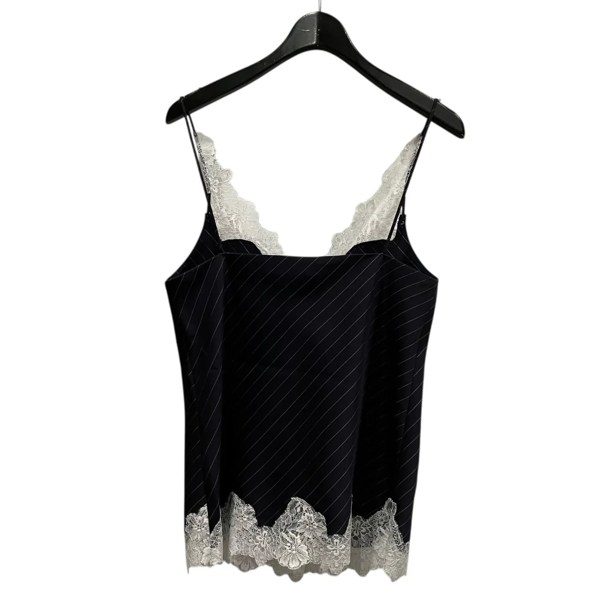 LACE TRIMMED CAMISOLE 6SバイアスストライプレースビスチェKS2601034 - Image 2