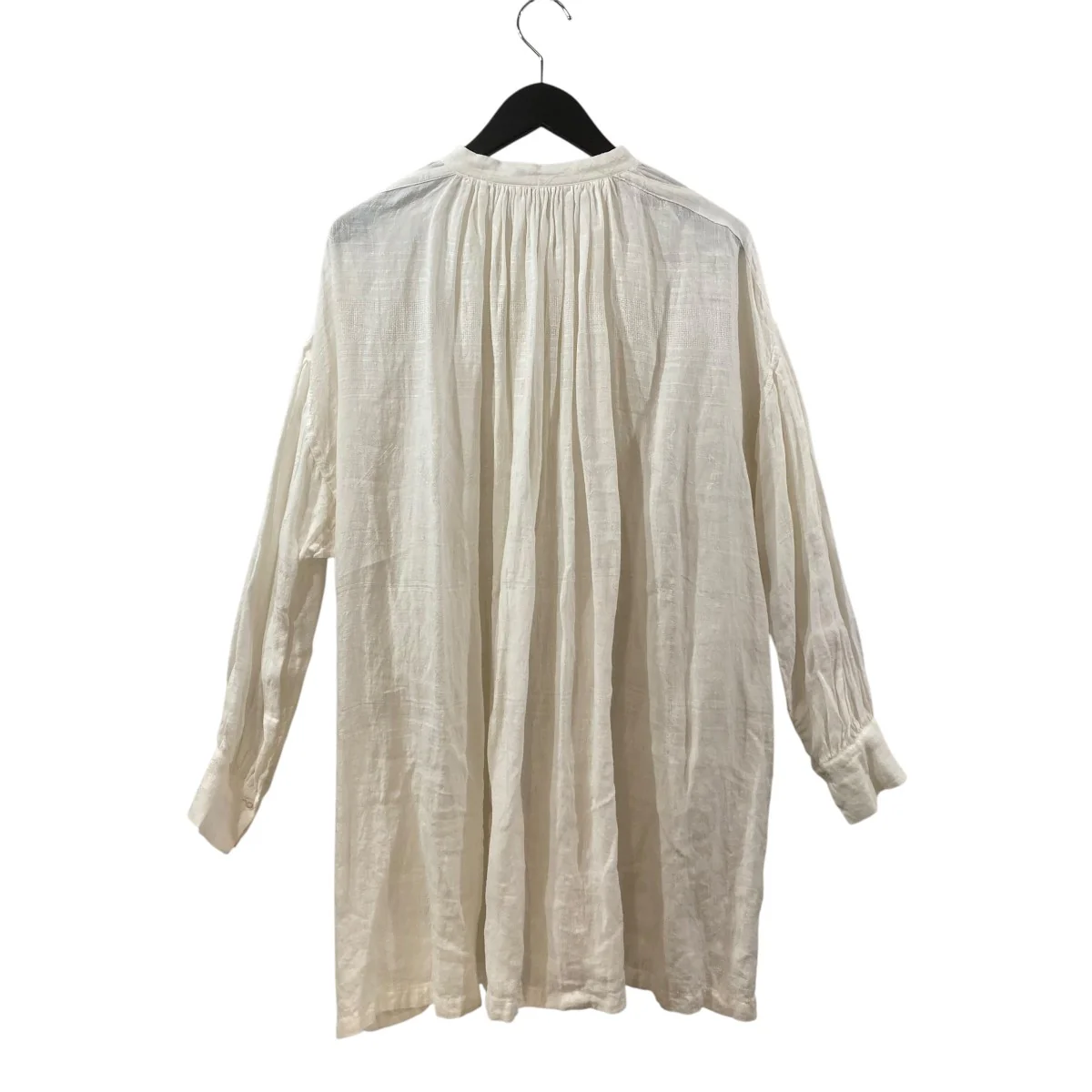 リネンギャザー長袖ブラウス  081-L630-189 - Image 2