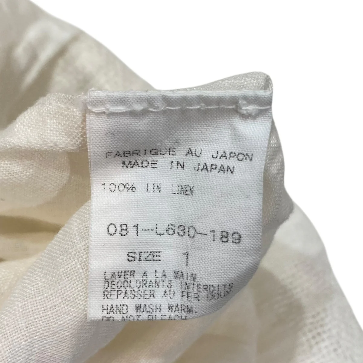 リネンギャザー長袖ブラウス  081-L630-189 - Image 6