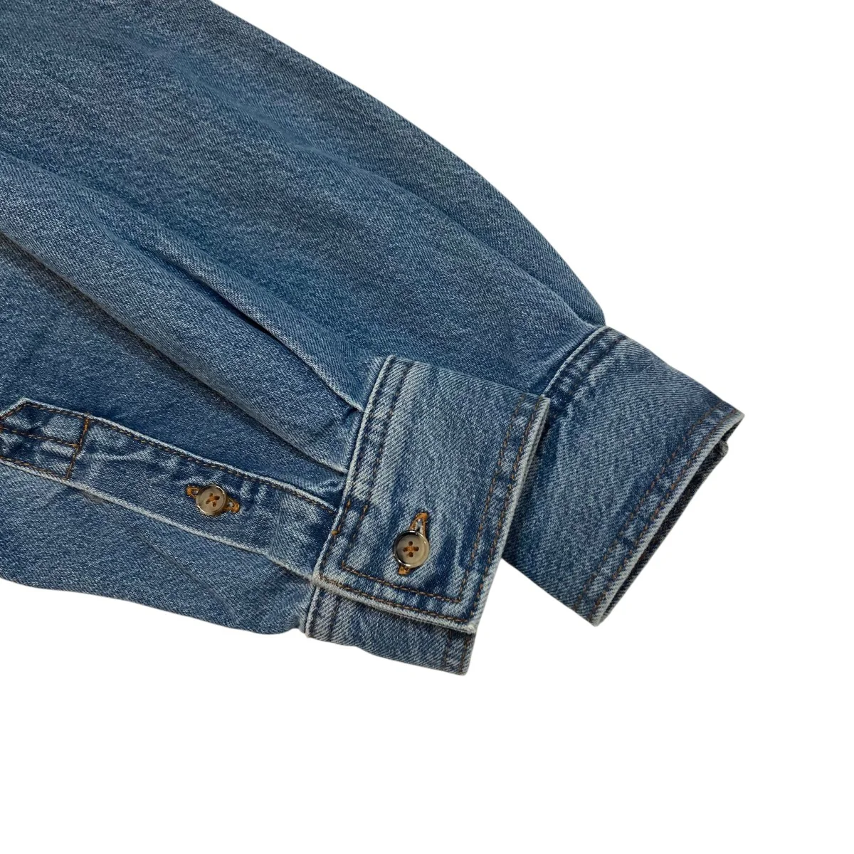 COLLARLESS DENIM SHIRTデニムプルオーバーシャツ242-WRT1746-FB0045 - Image 5