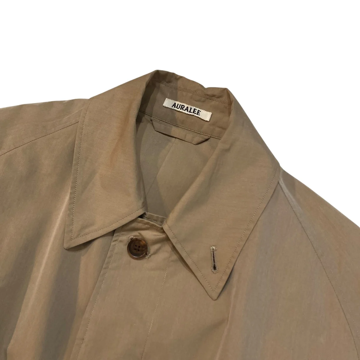 FINX POLYESTER DOUBLE CLOTH SOUTIEN COLLAR COATステンカラーコートA8SC02FP - Image 3