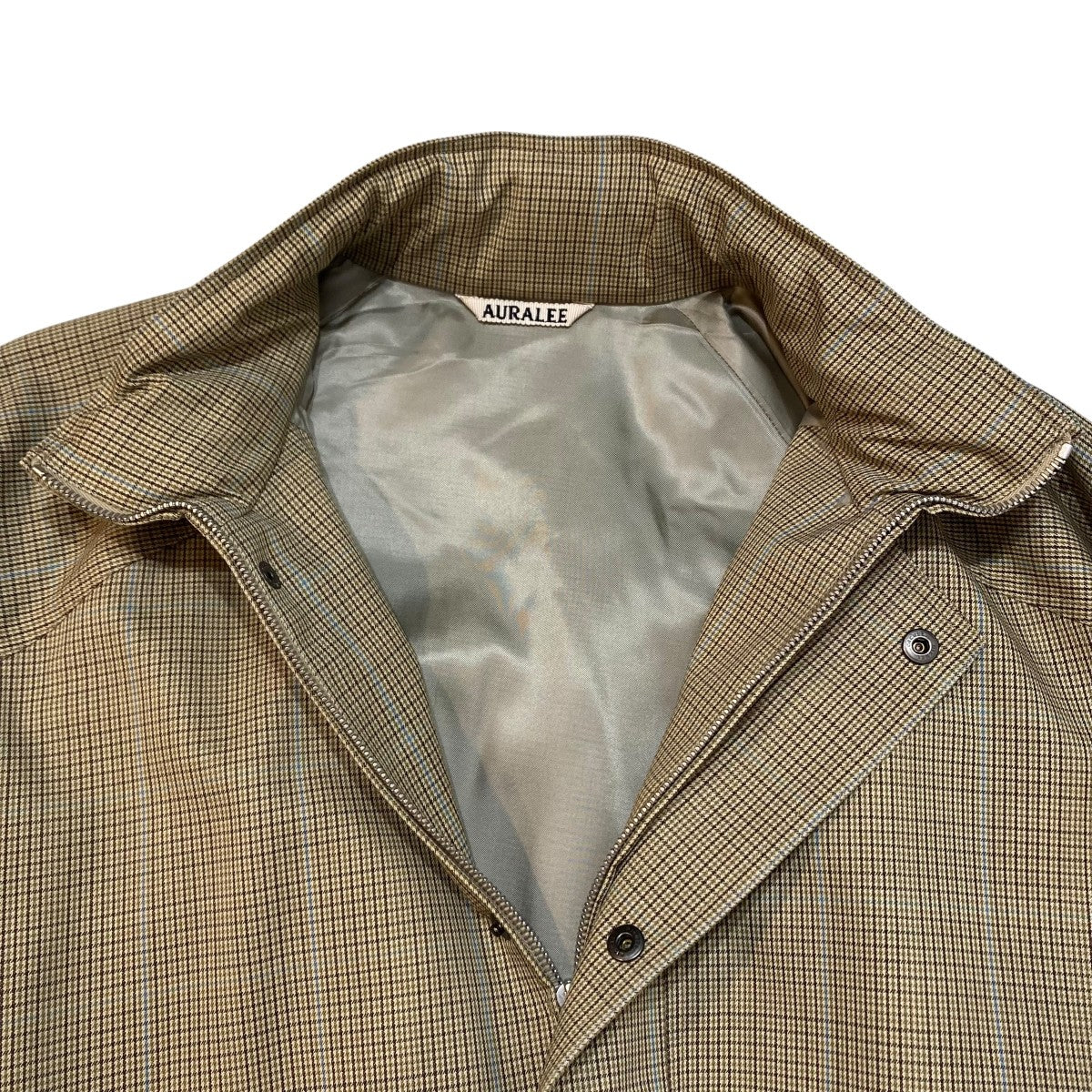 LIGHT WOOL MOHAIR BLOUSONチェックブルゾンジャケットA8AB05LW - Image 3