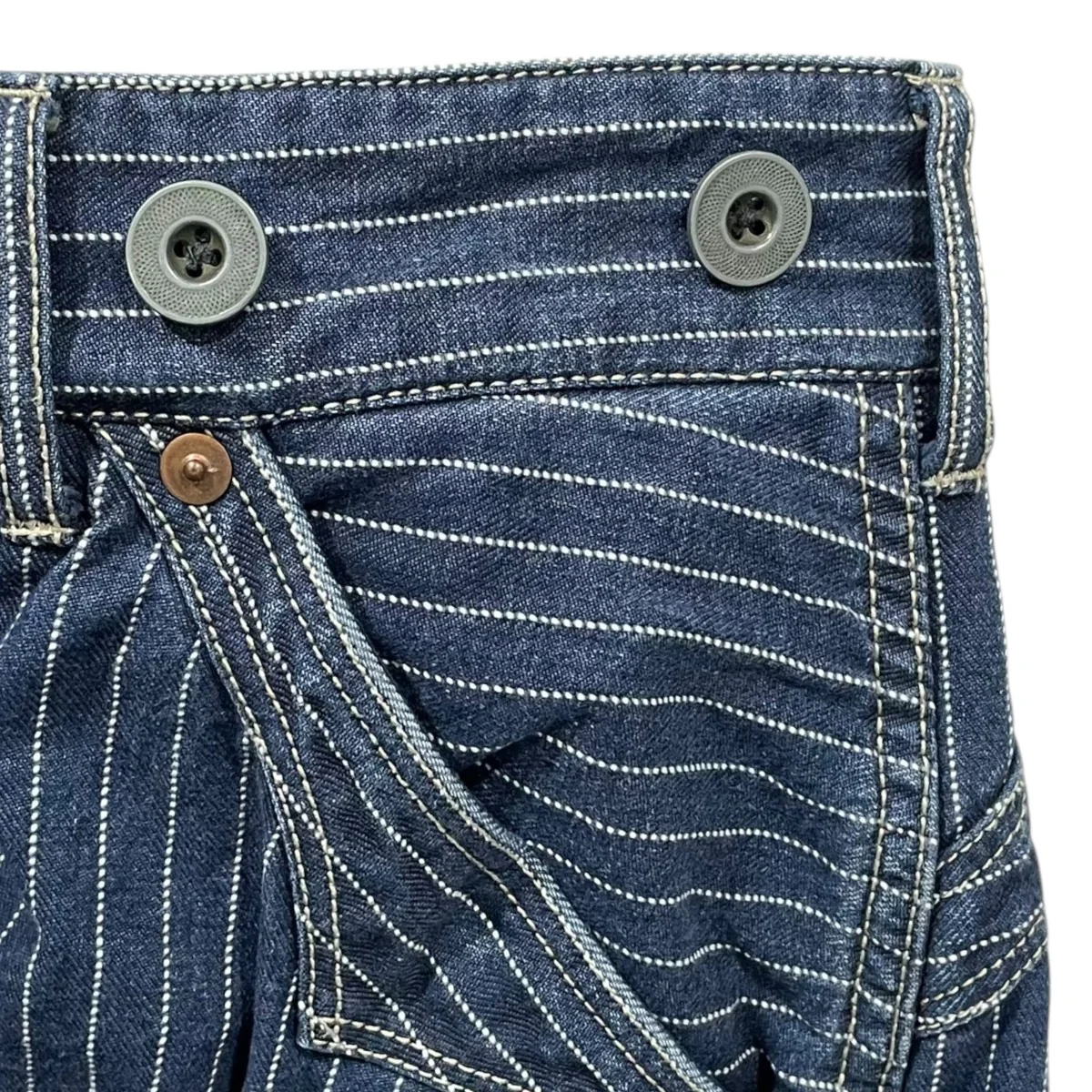 ストライプ柄デニムパンツ OLD HICKORY DENIM PANTS オールドヒッコリー デニムパンツ 782-3911008 - Image 5