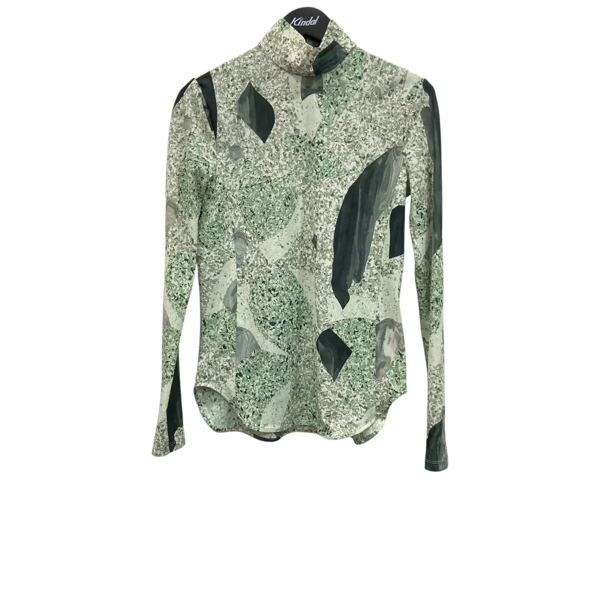 Marble Print Jersey High Neck Top 総柄 カットソー MM25FW-JS076