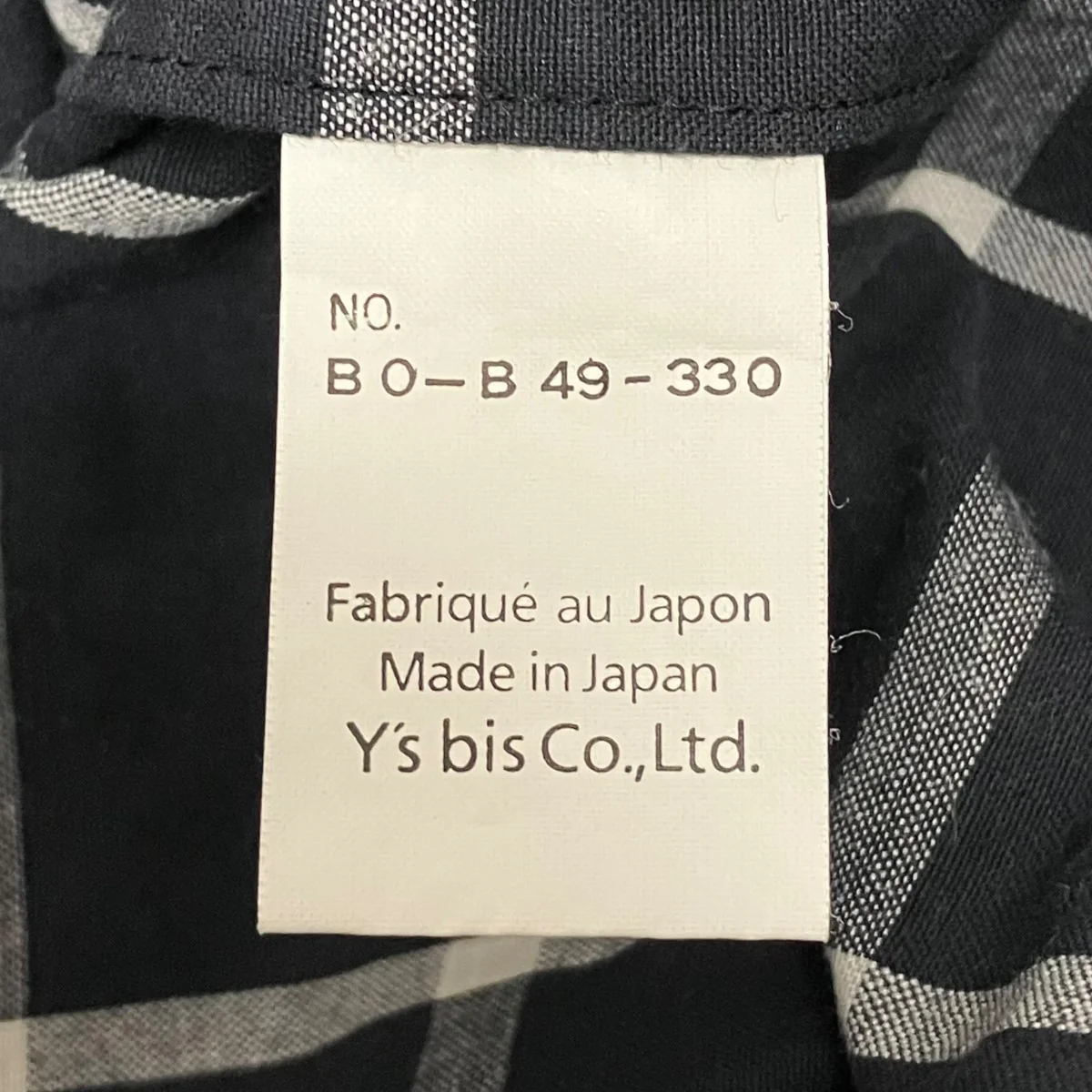 コットン×リネンチェックシャツBO-B49-330 - Image 5